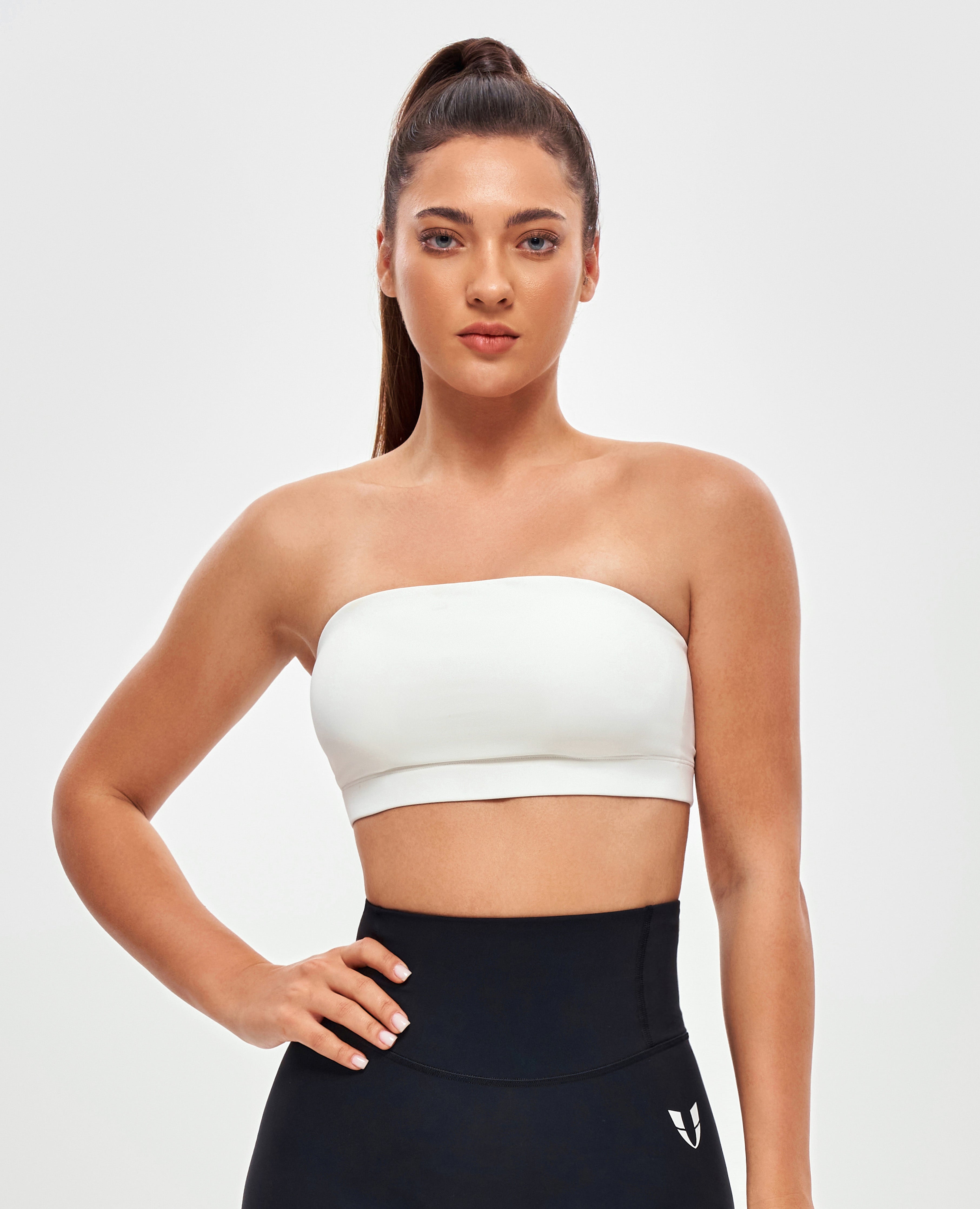 Strapless Sports Bra – White