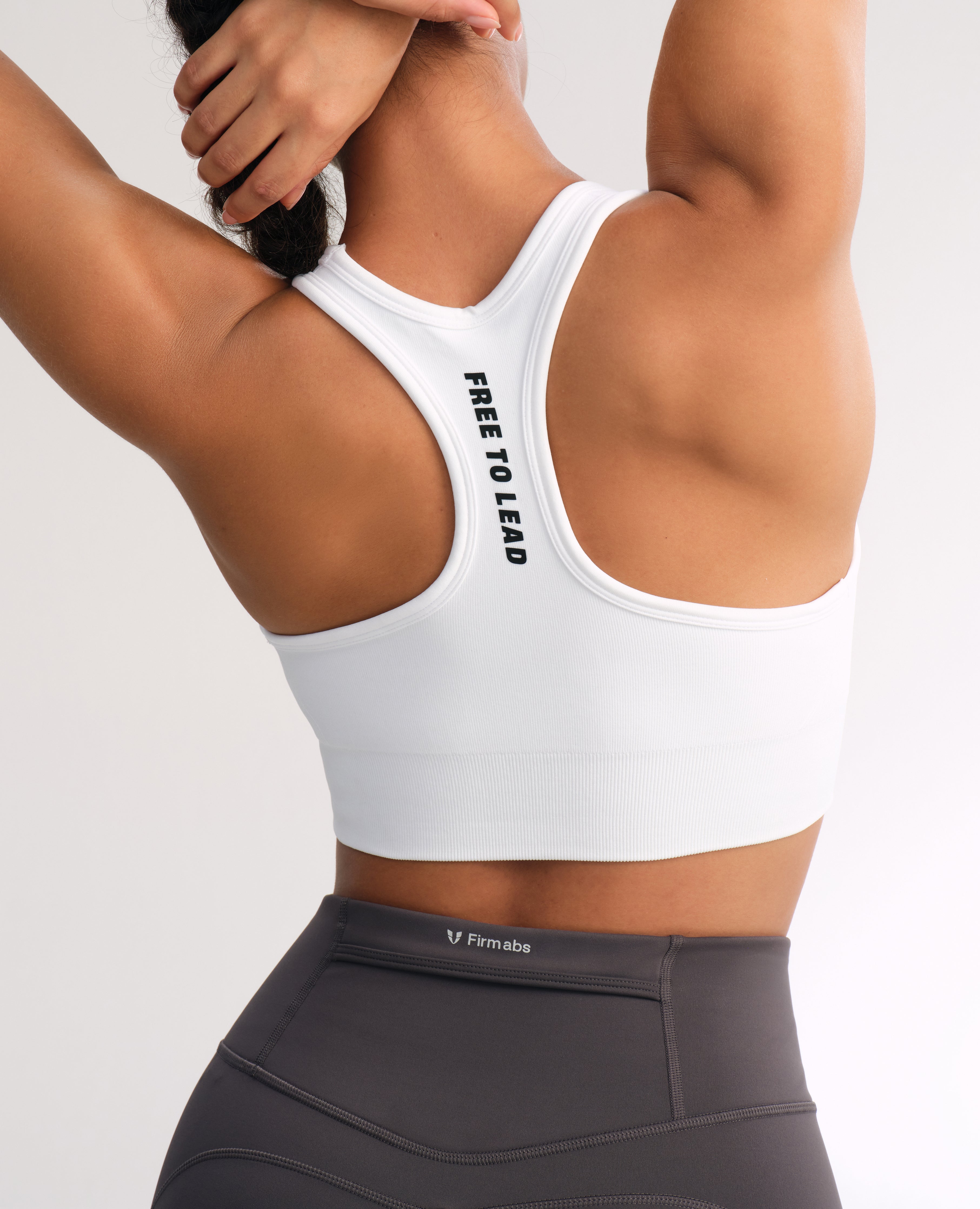 Bray de fitness sin costura - blanco