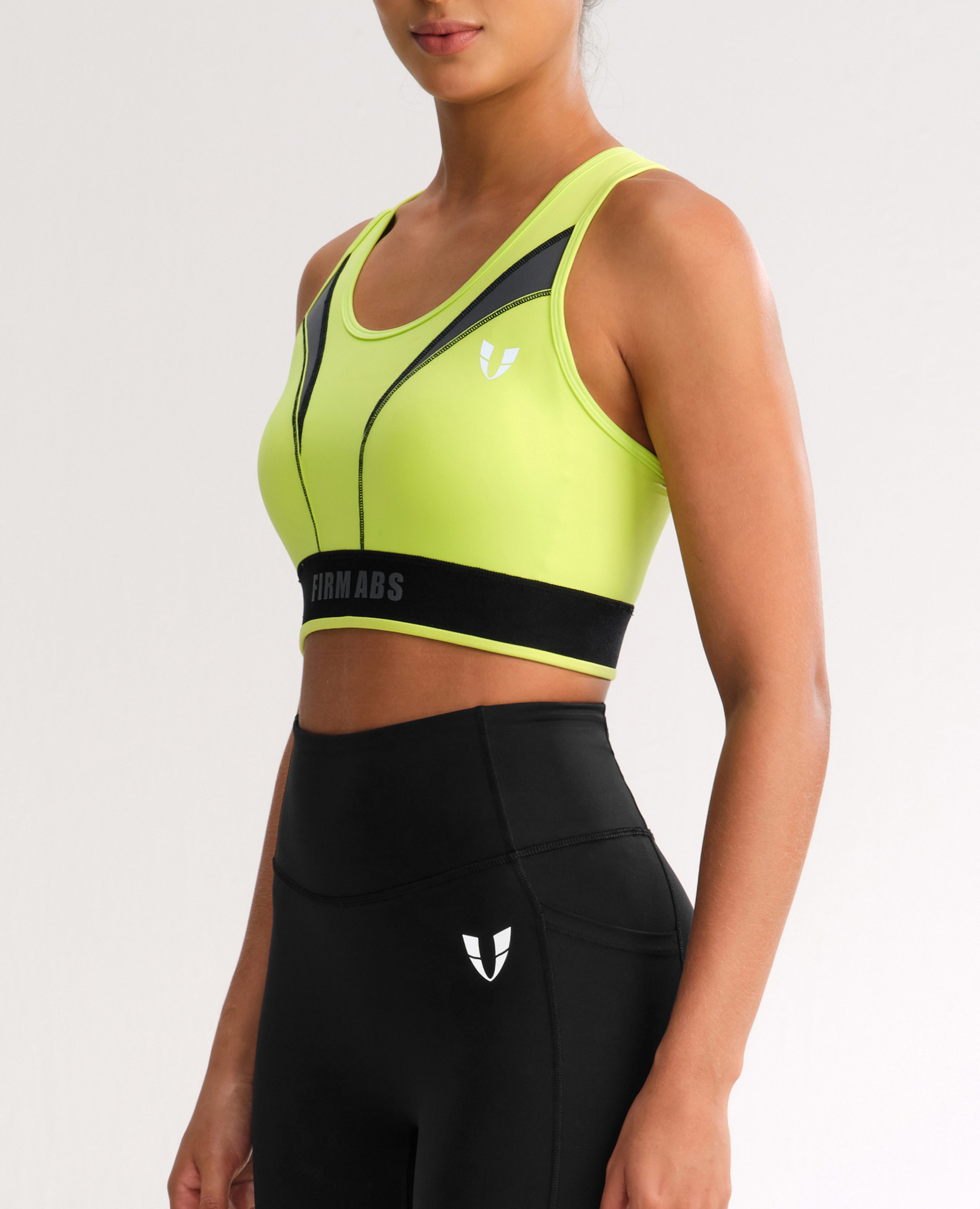 Vivid Support Sports Bra - Lemon Yellow
