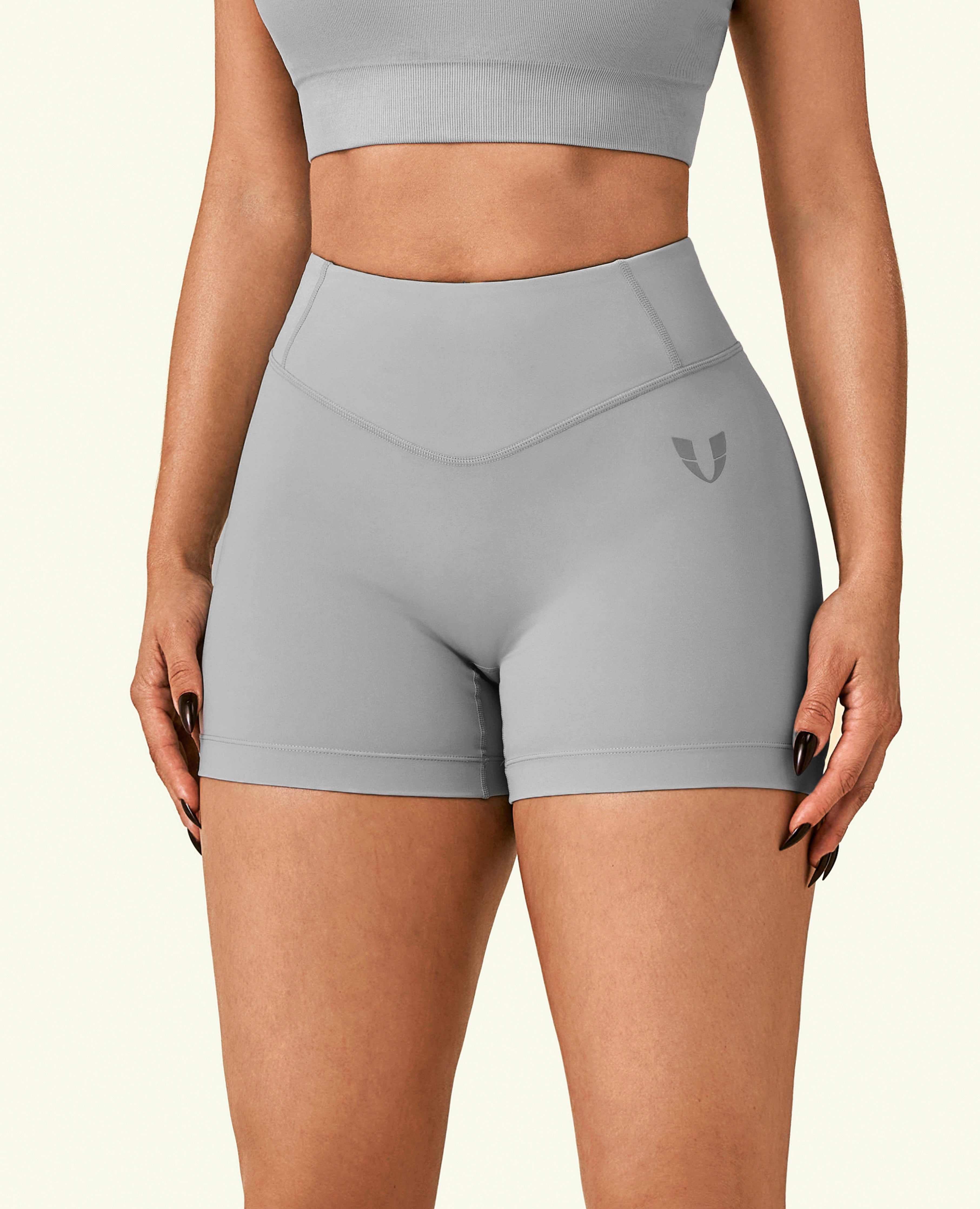Vital High Waist Shorts - Zementgrau