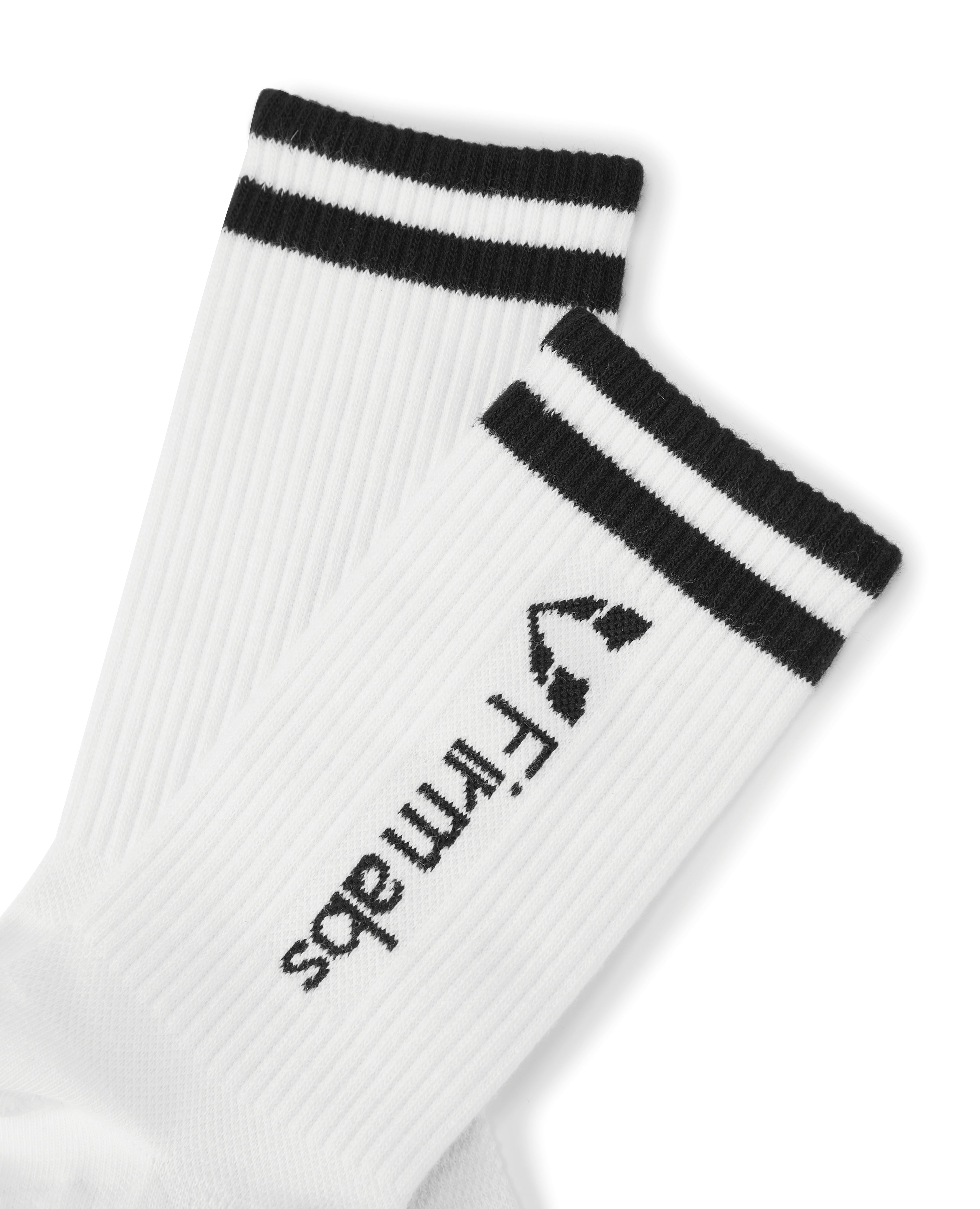 Firmabs Calzini sportivi a strisce - Bianco