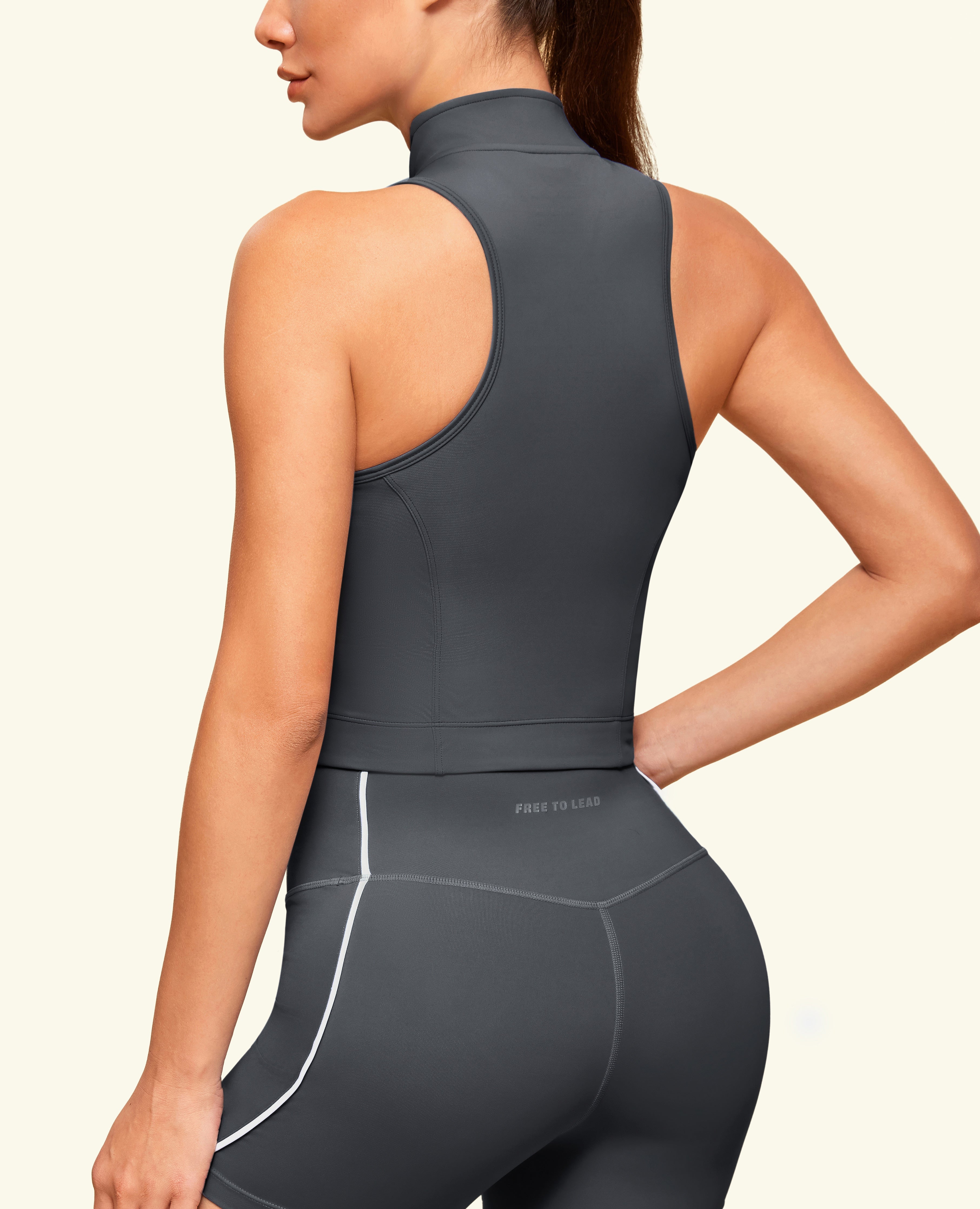 Cargo Stand Collar Tank - Grau