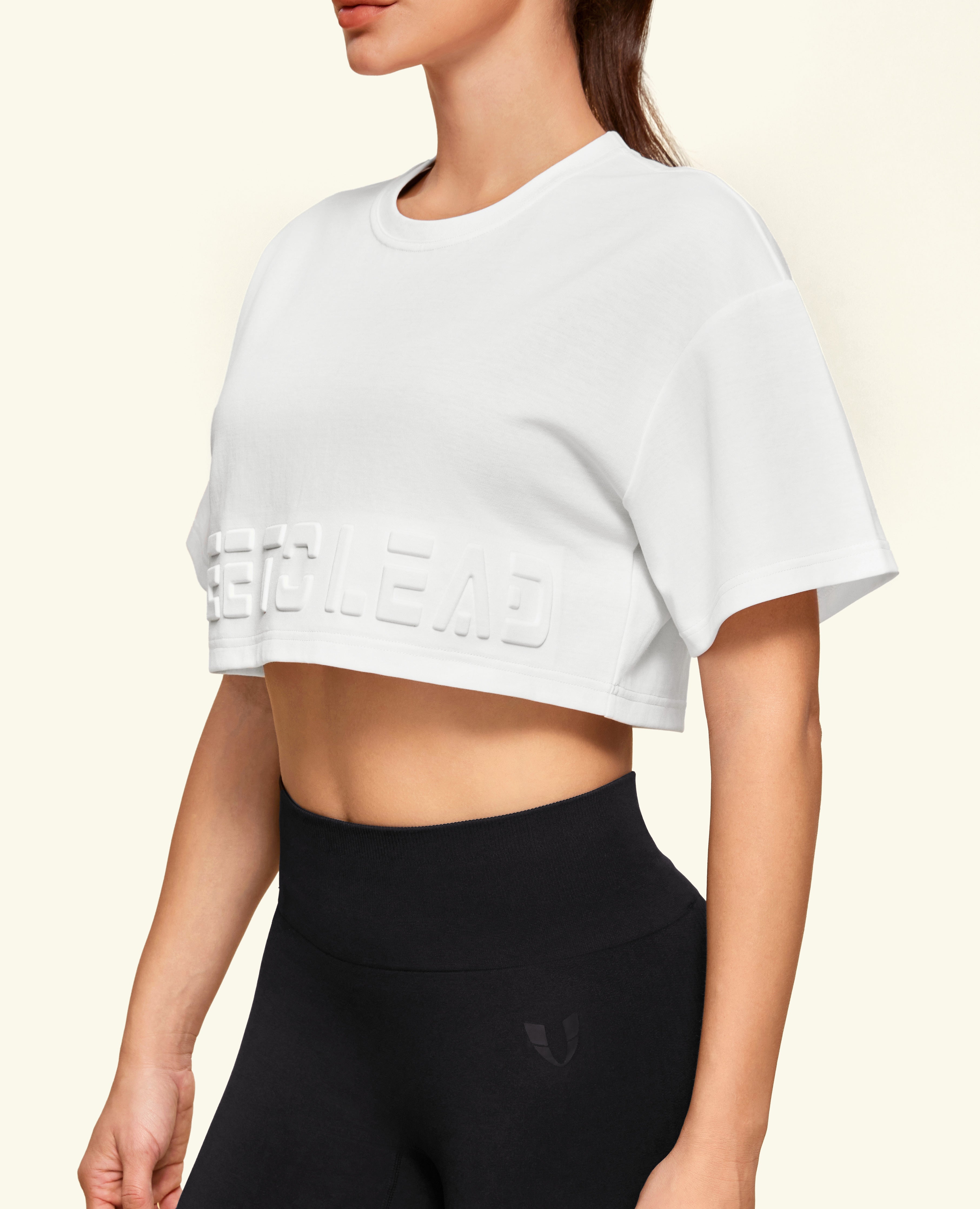 Super Cropped Comfy T-Shirt - Weiß