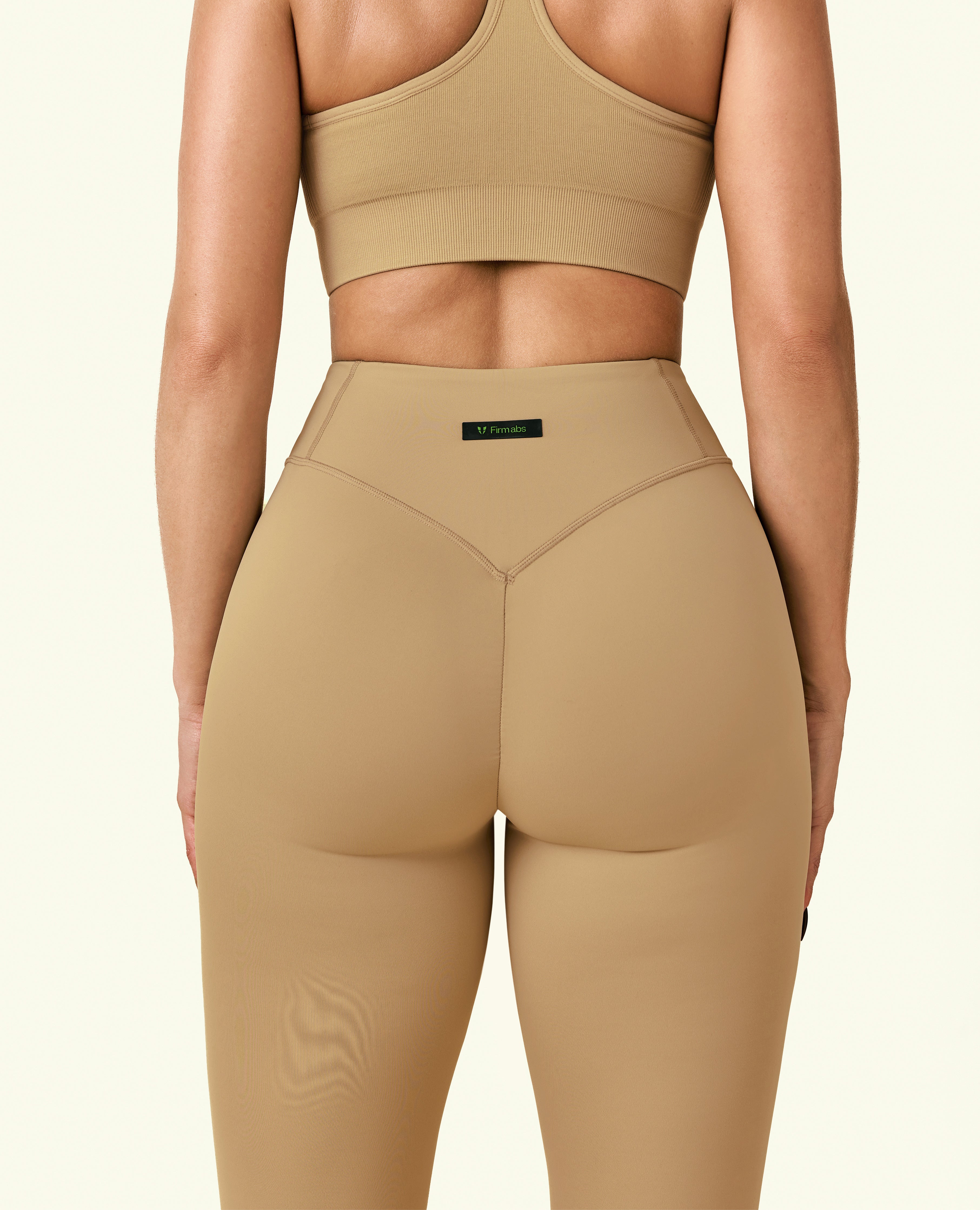Active high waist leggings - Earth Brown