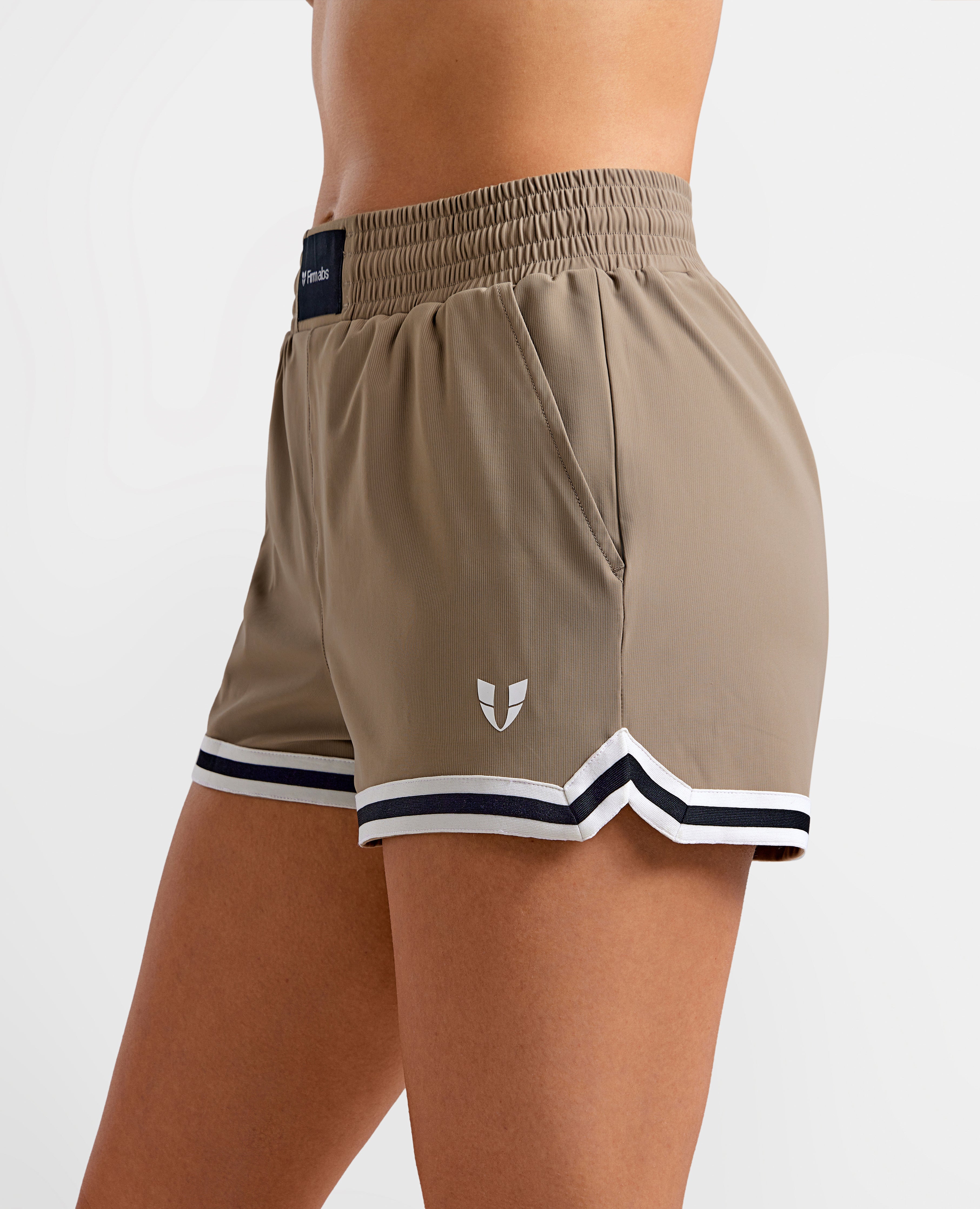 Firmabs Vivid Flow Shorts - Brown Beige