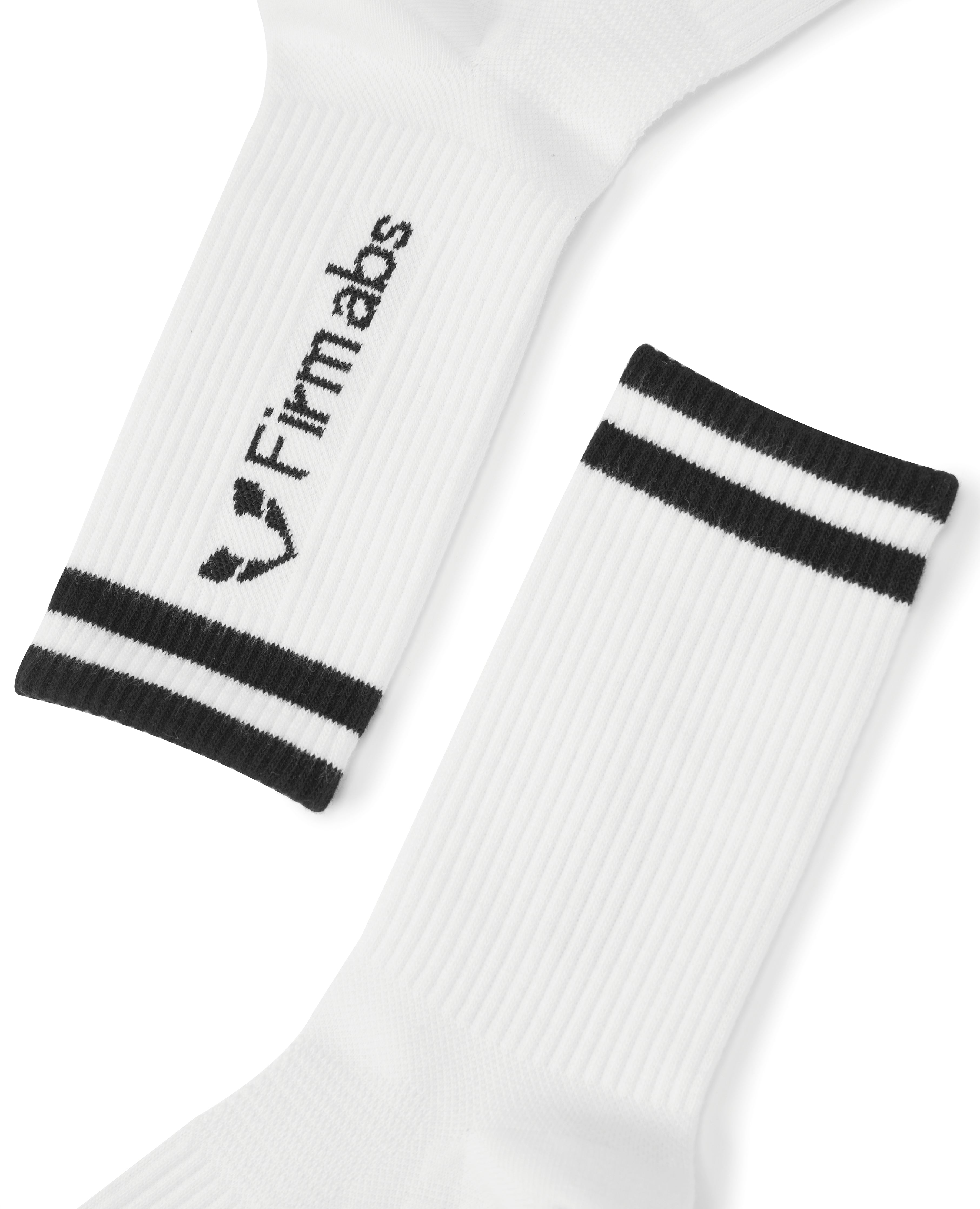 Firmabs Calzini sportivi a strisce - Bianco