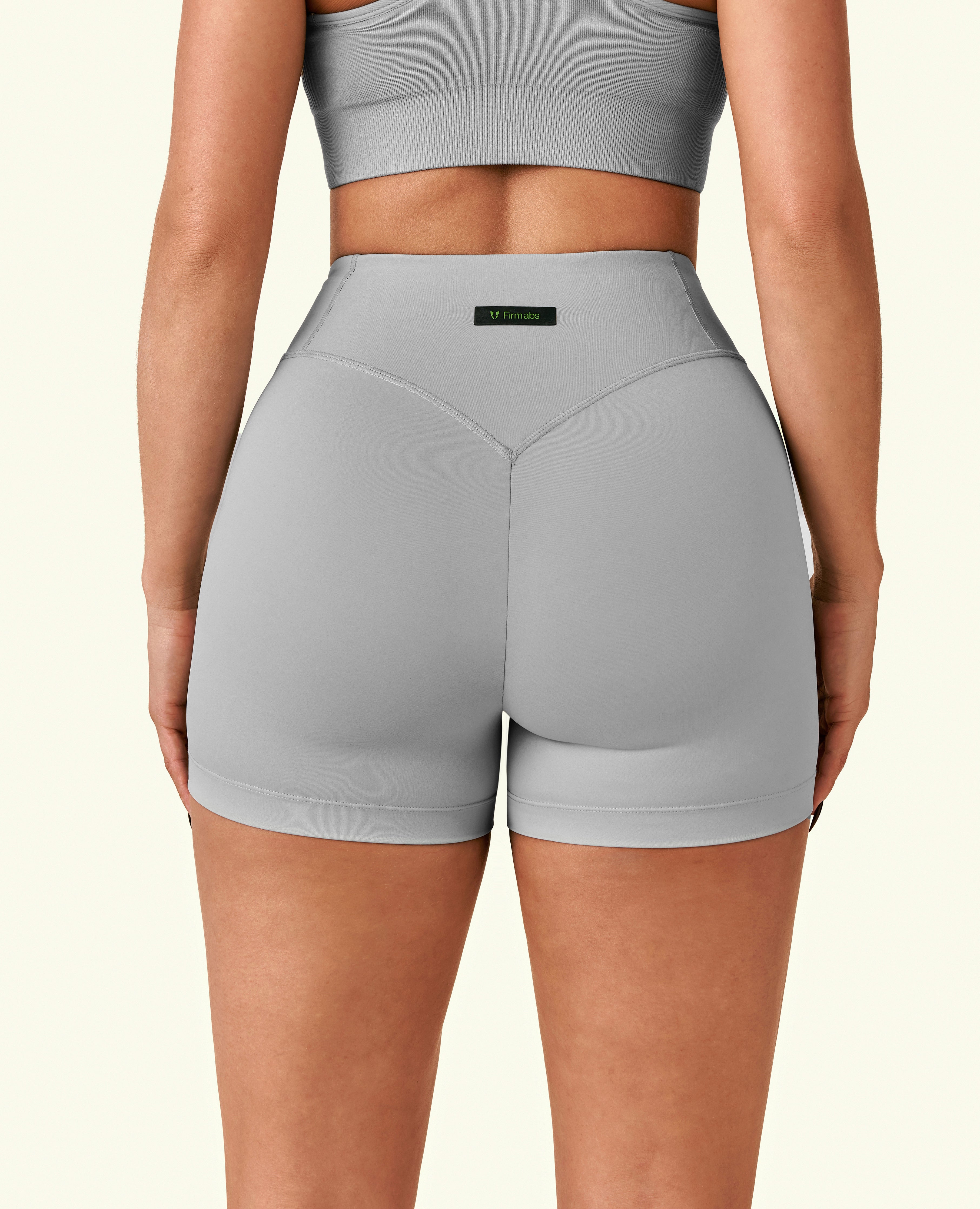 Vital High Waist Shorts - Zementgrau