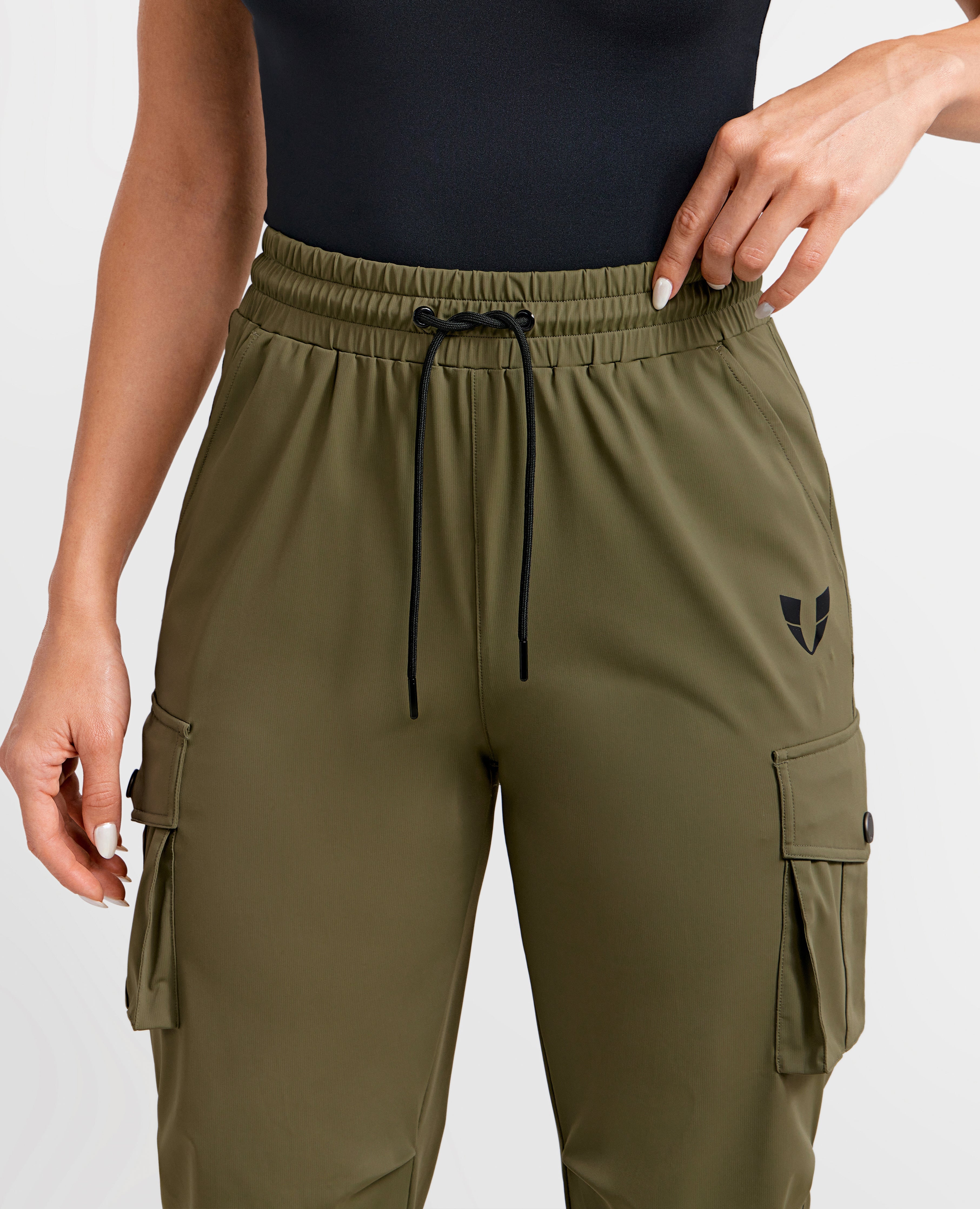 Cargo Pocket Joggers - rock gray green