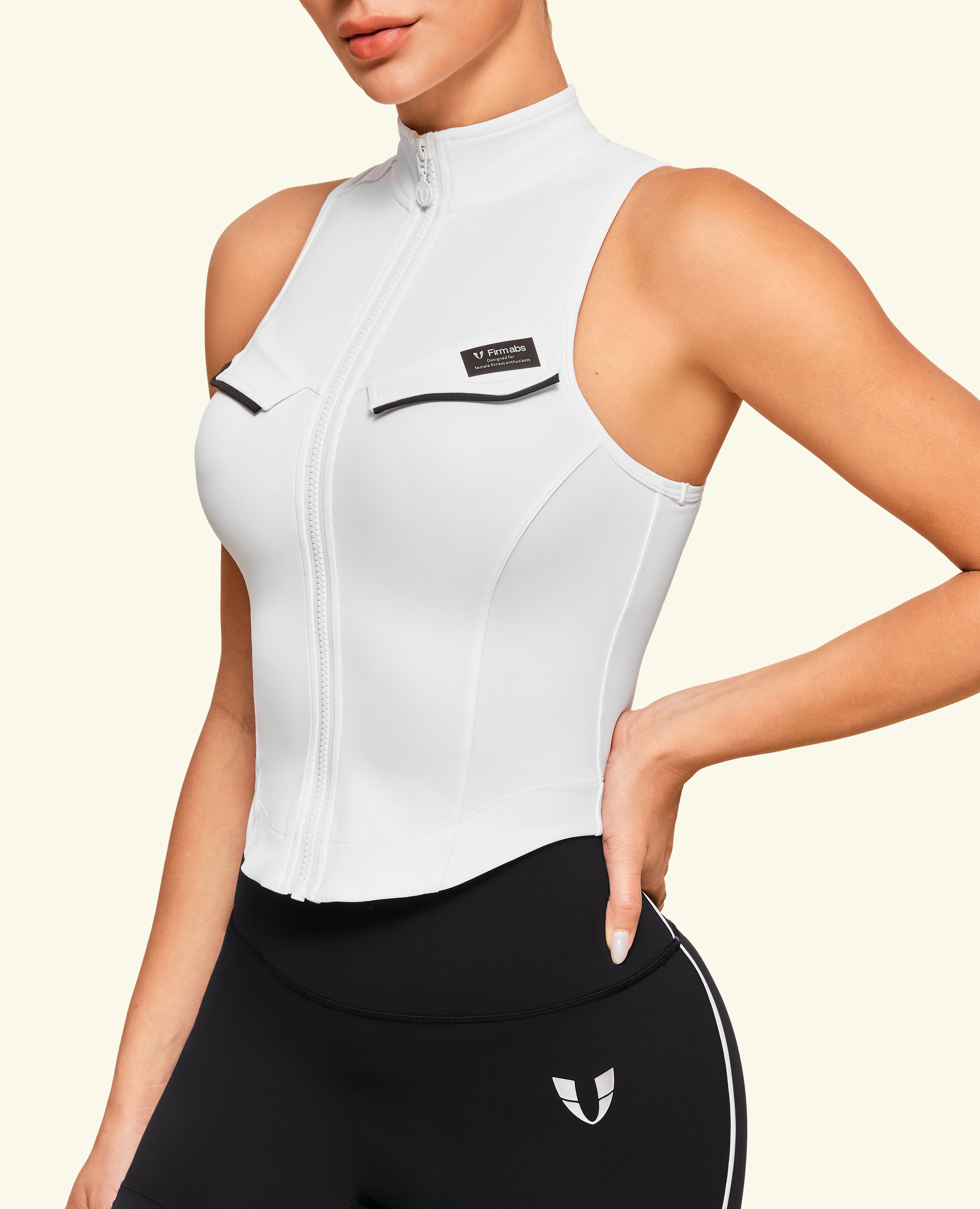 Cargo Stand Collar Tank - Weiß