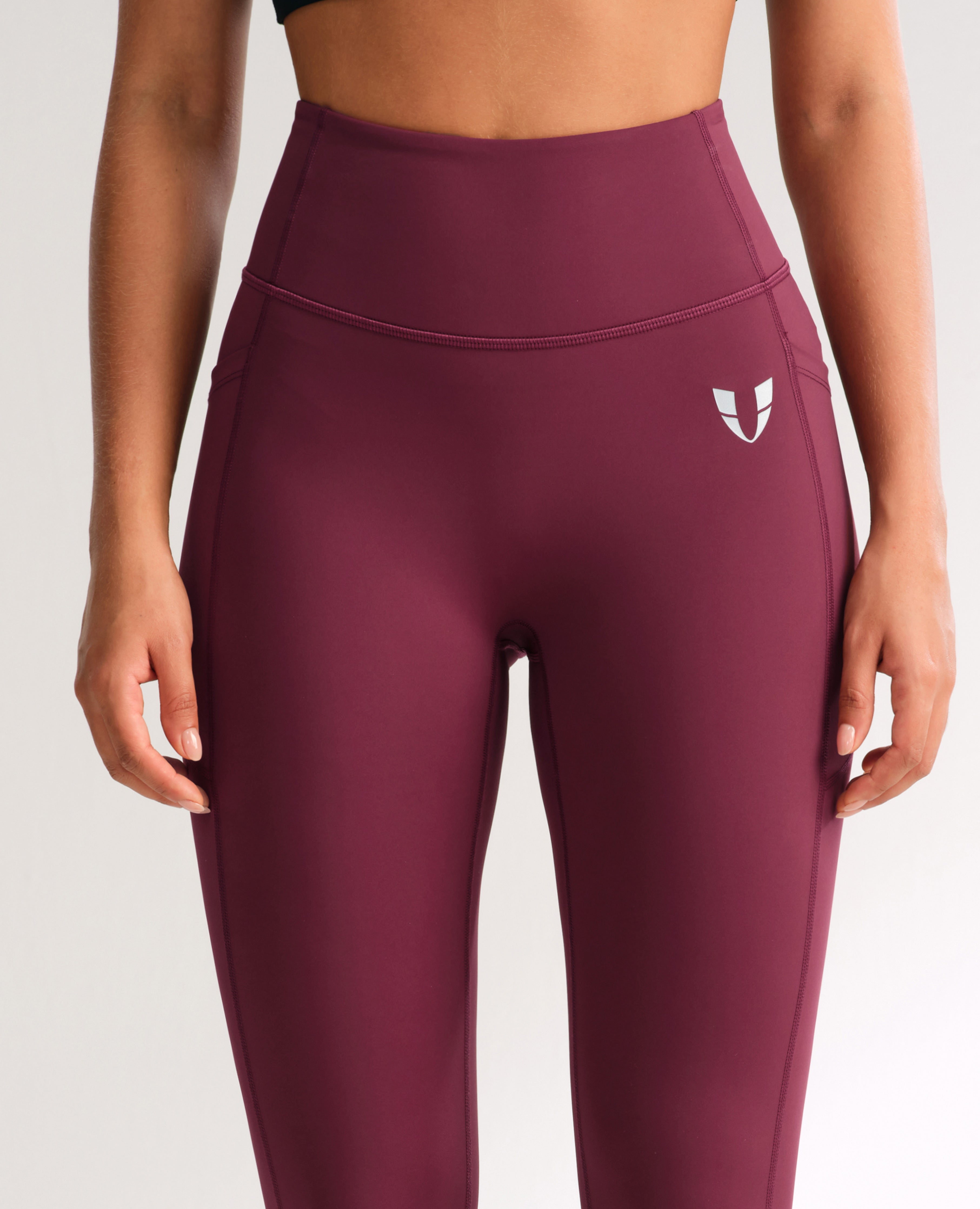 Vivid Sculpt High Support Pocket Leggings - Jujube Red