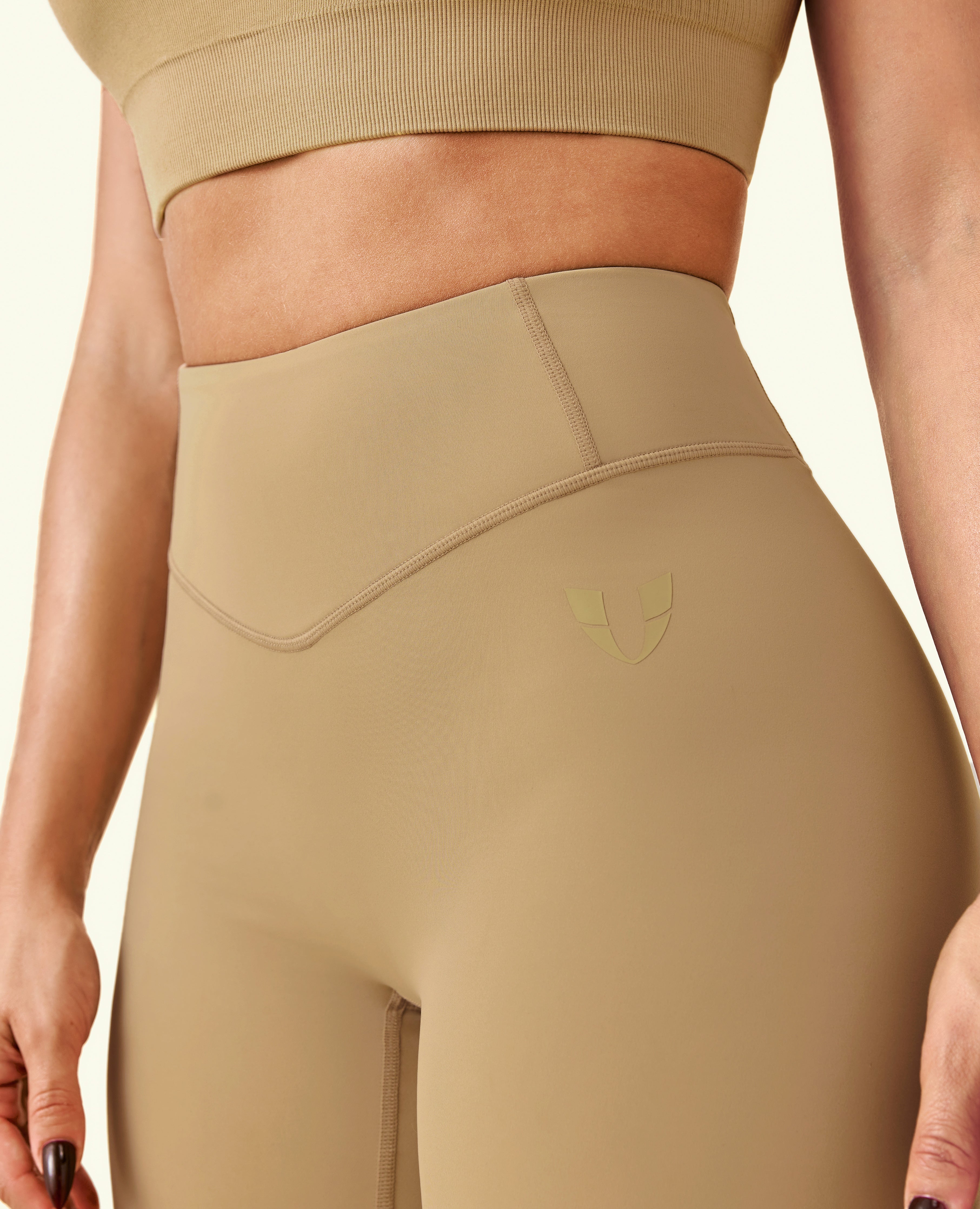 Active high waist leggings - Earth Brown
