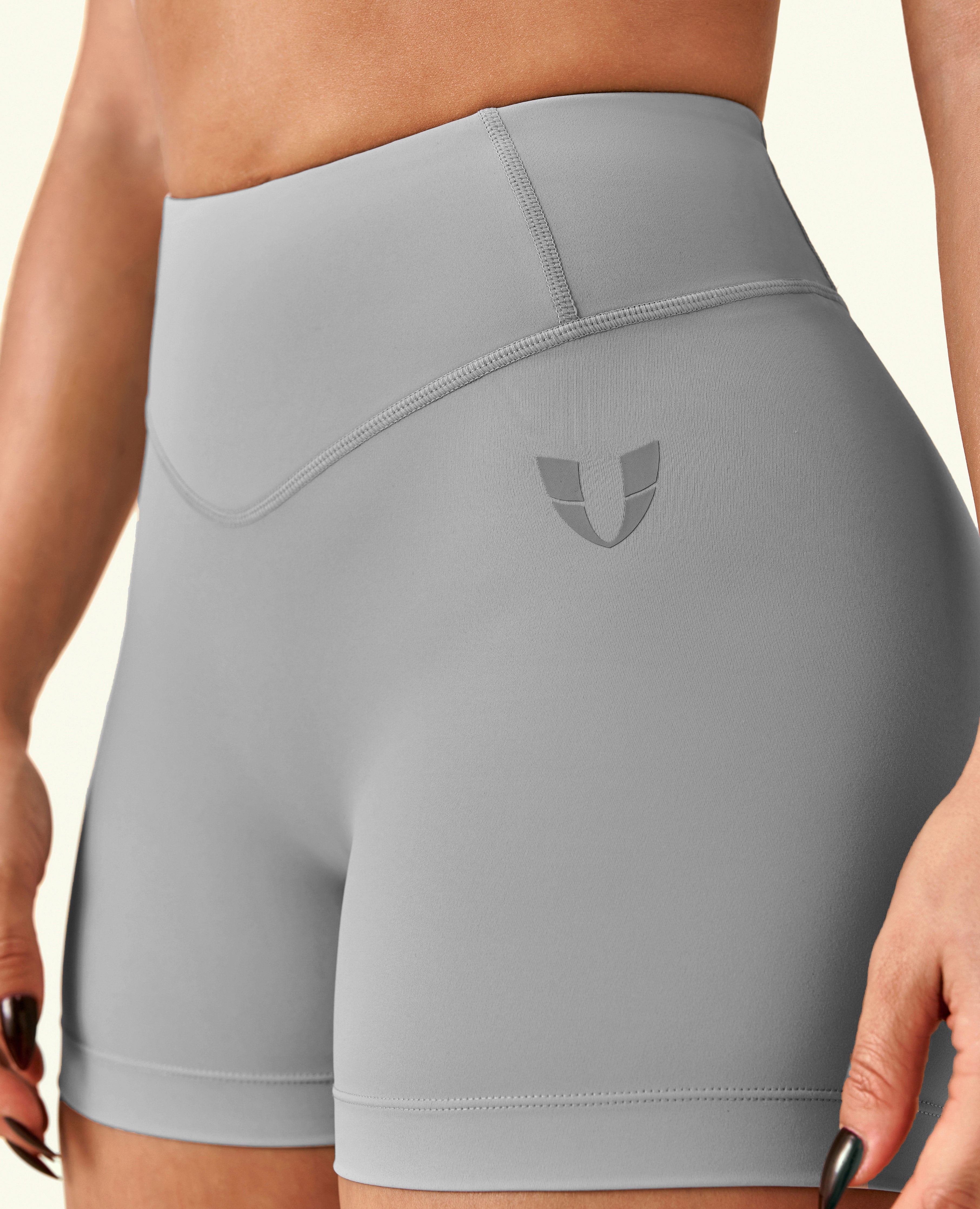 Vital High Waist Shorts - Zementgrau