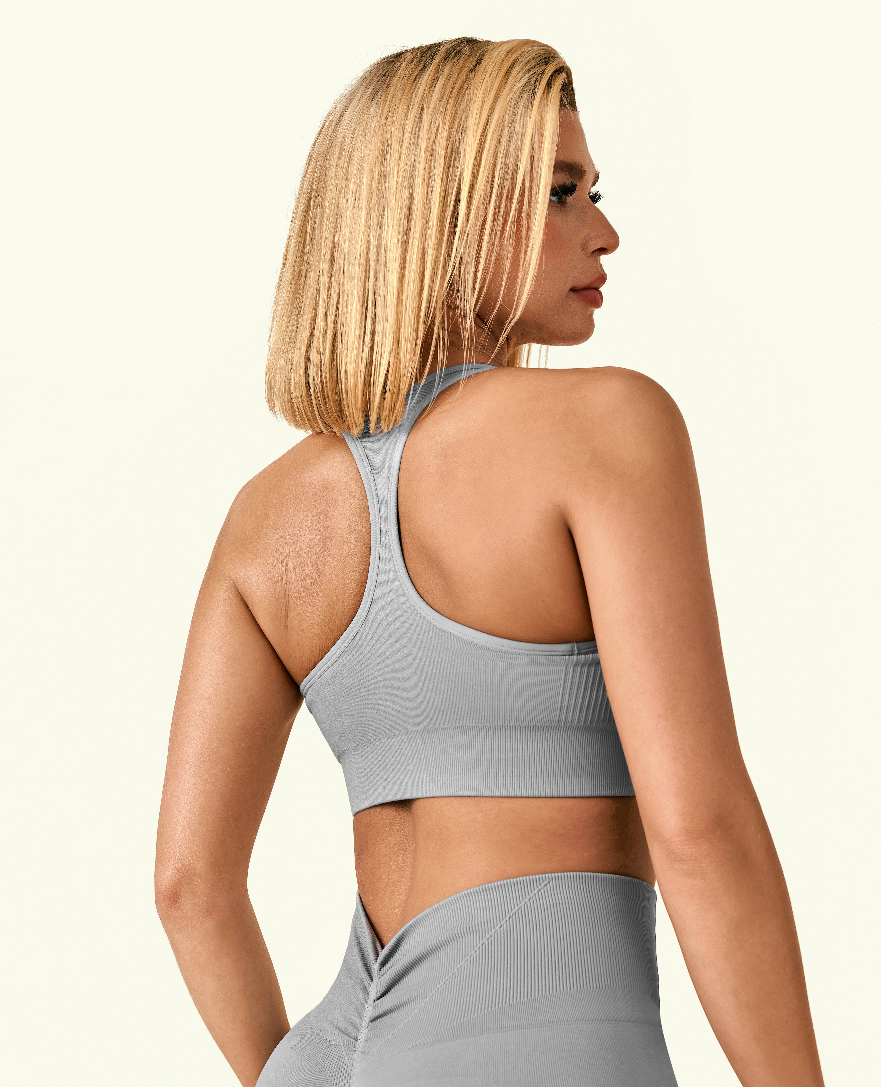 Bra de soutelle puissante quotidienne - gris de ciment