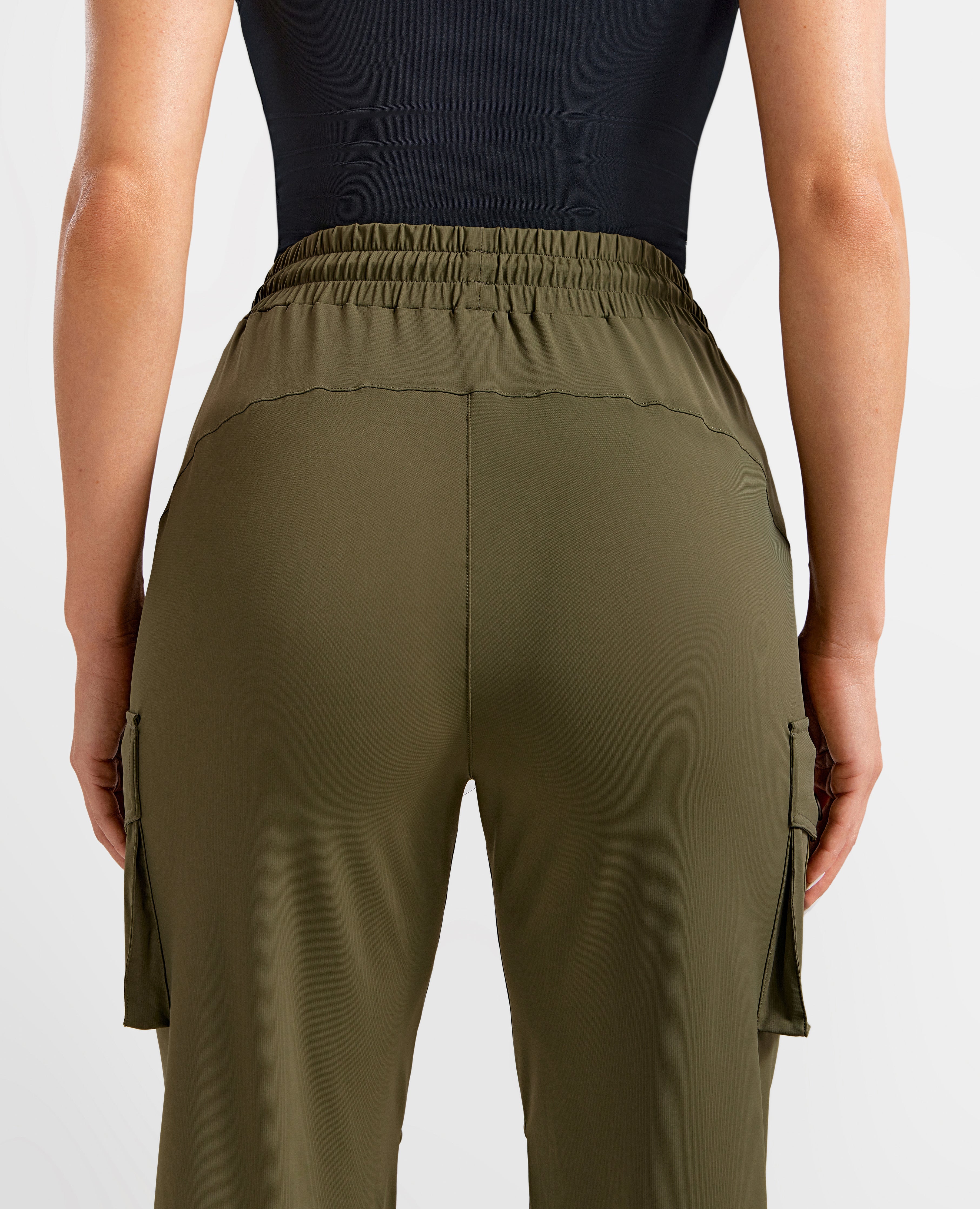 Cargo Pocket Joggers - rock gray green