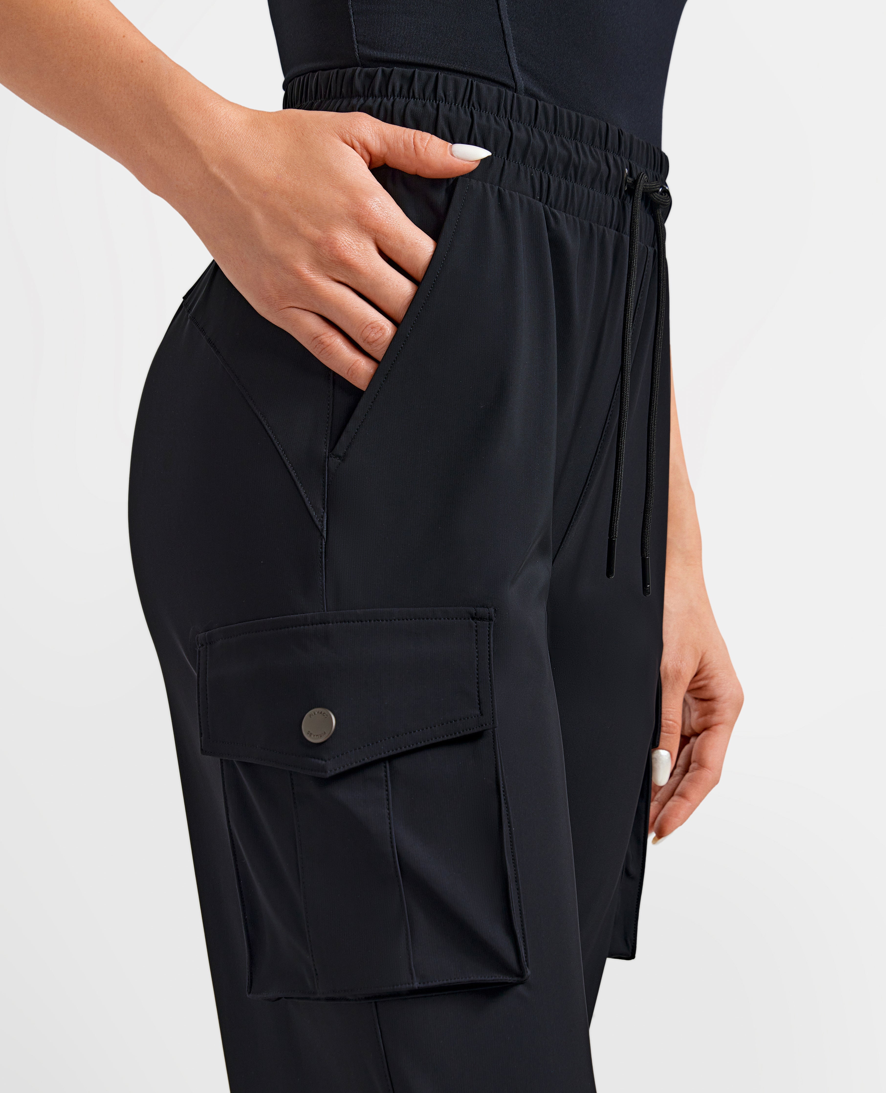 Jogger tascabili cargo - nero