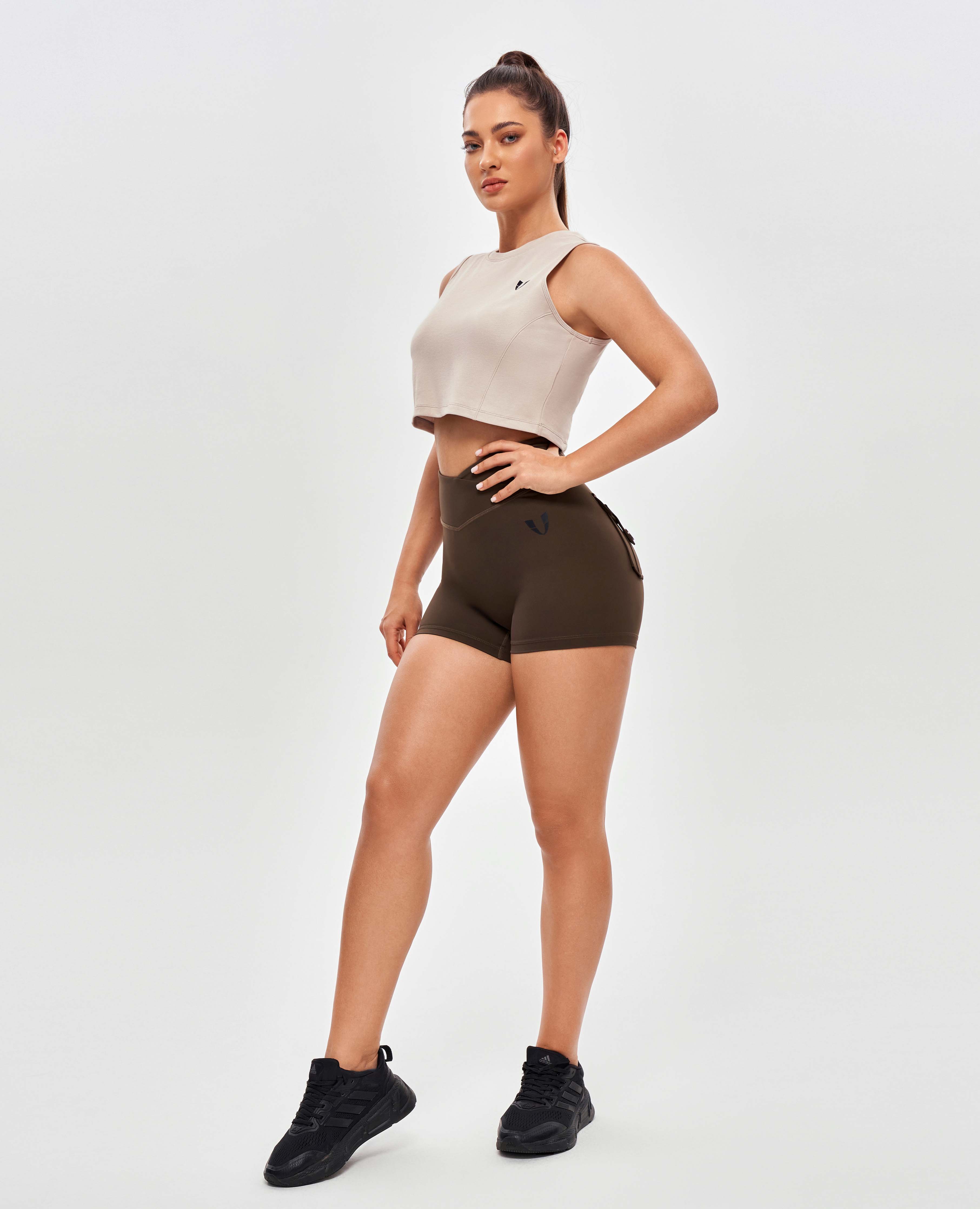 🎁 Gratis Sportliches Crop-Top – Beige