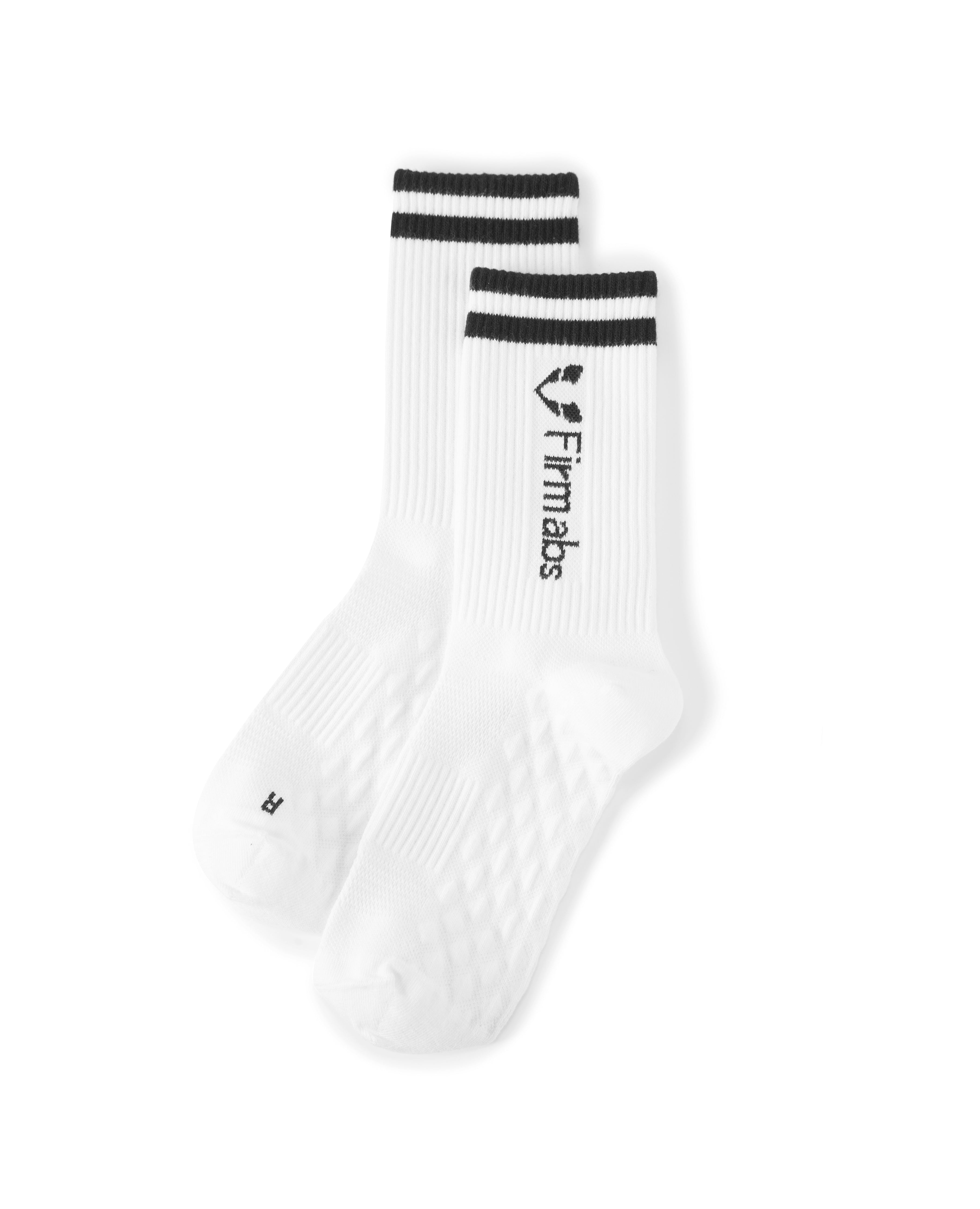 Firmabs Calzini sportivi a strisce - Bianco