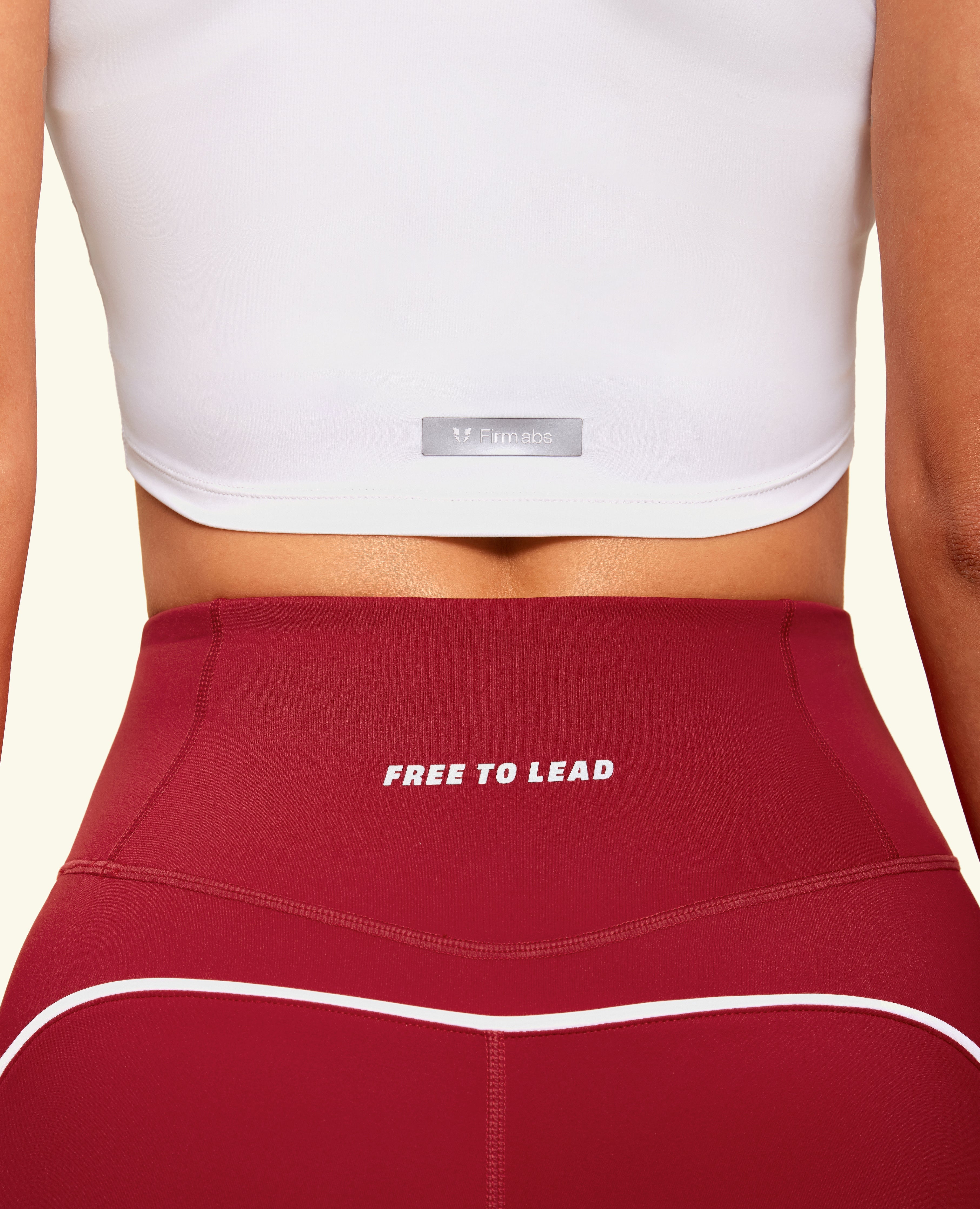 Cropped Athletic T -Shirt - White