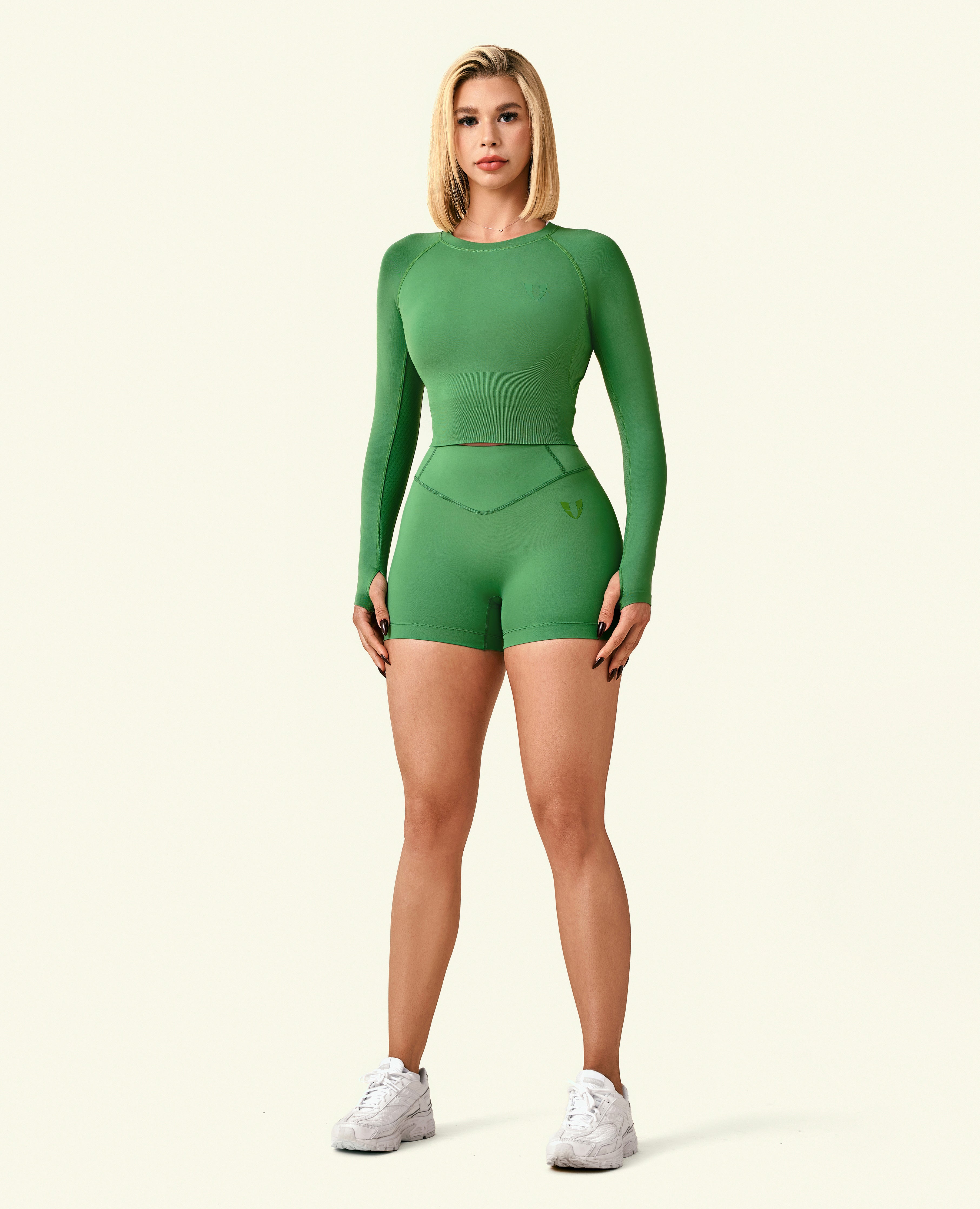 Vital High Waist Shorts - Green