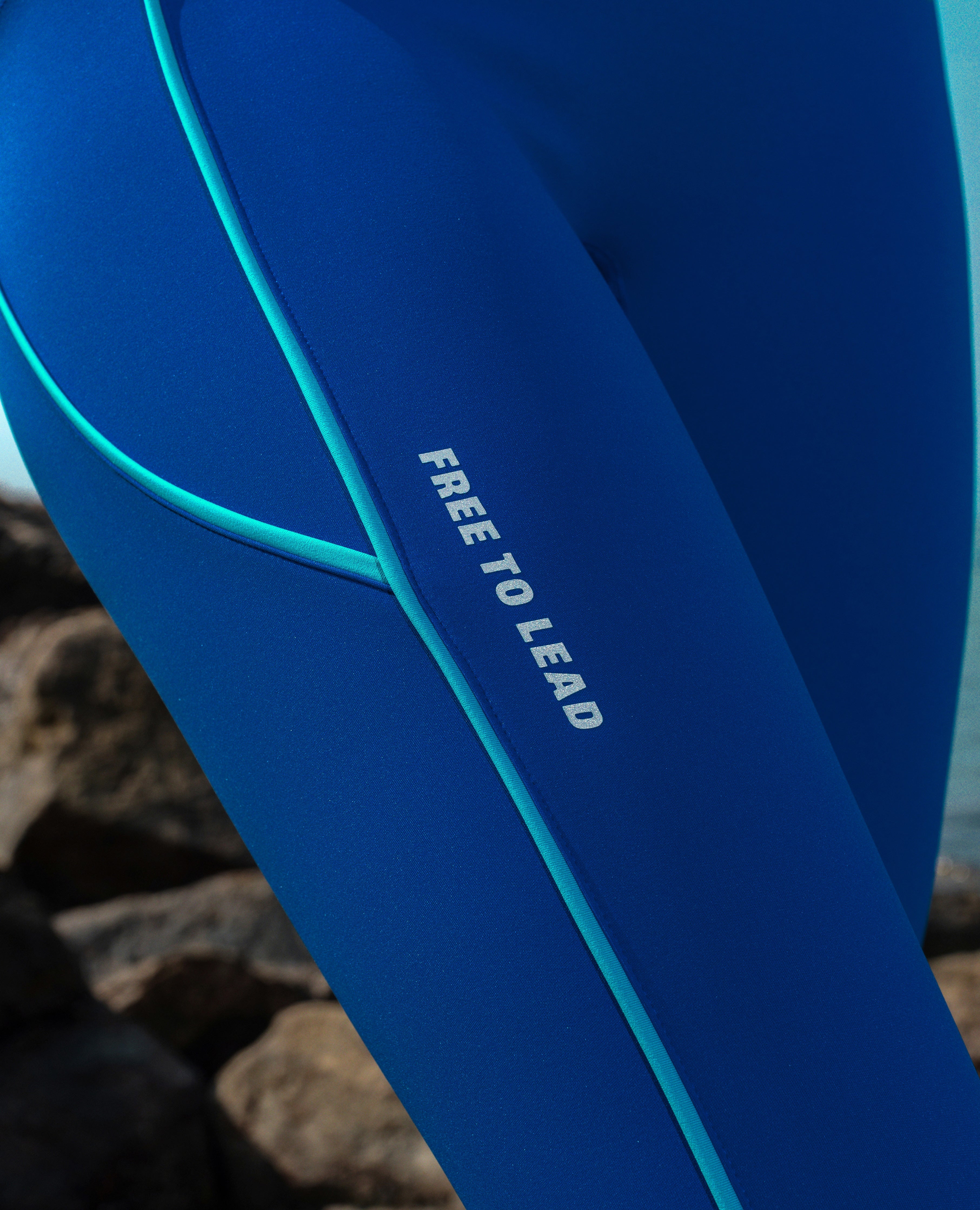 Butt Lifting Athletic Pockets Leggings - Blue