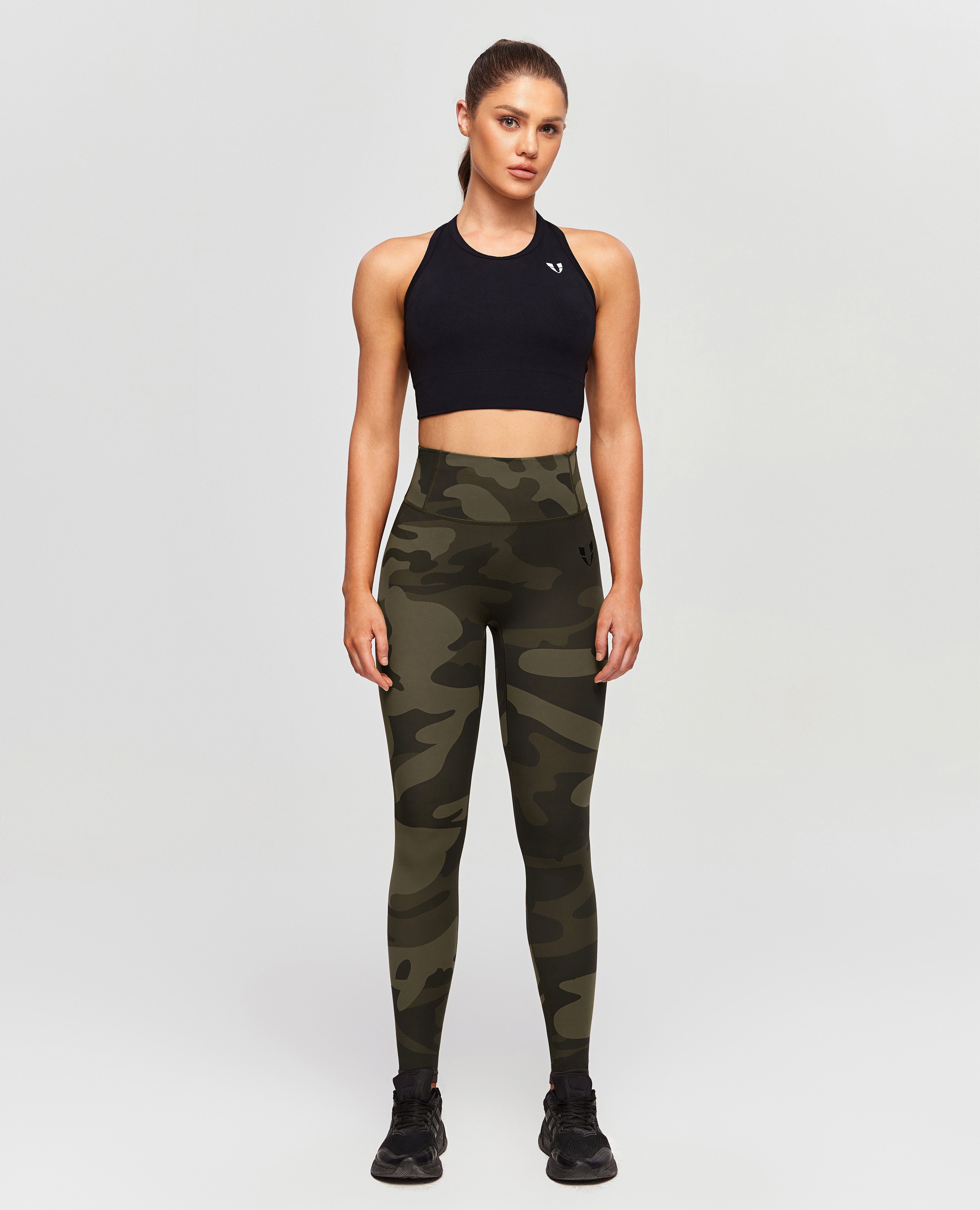 Scrunch Butt Leggings - Army Green Camouflage