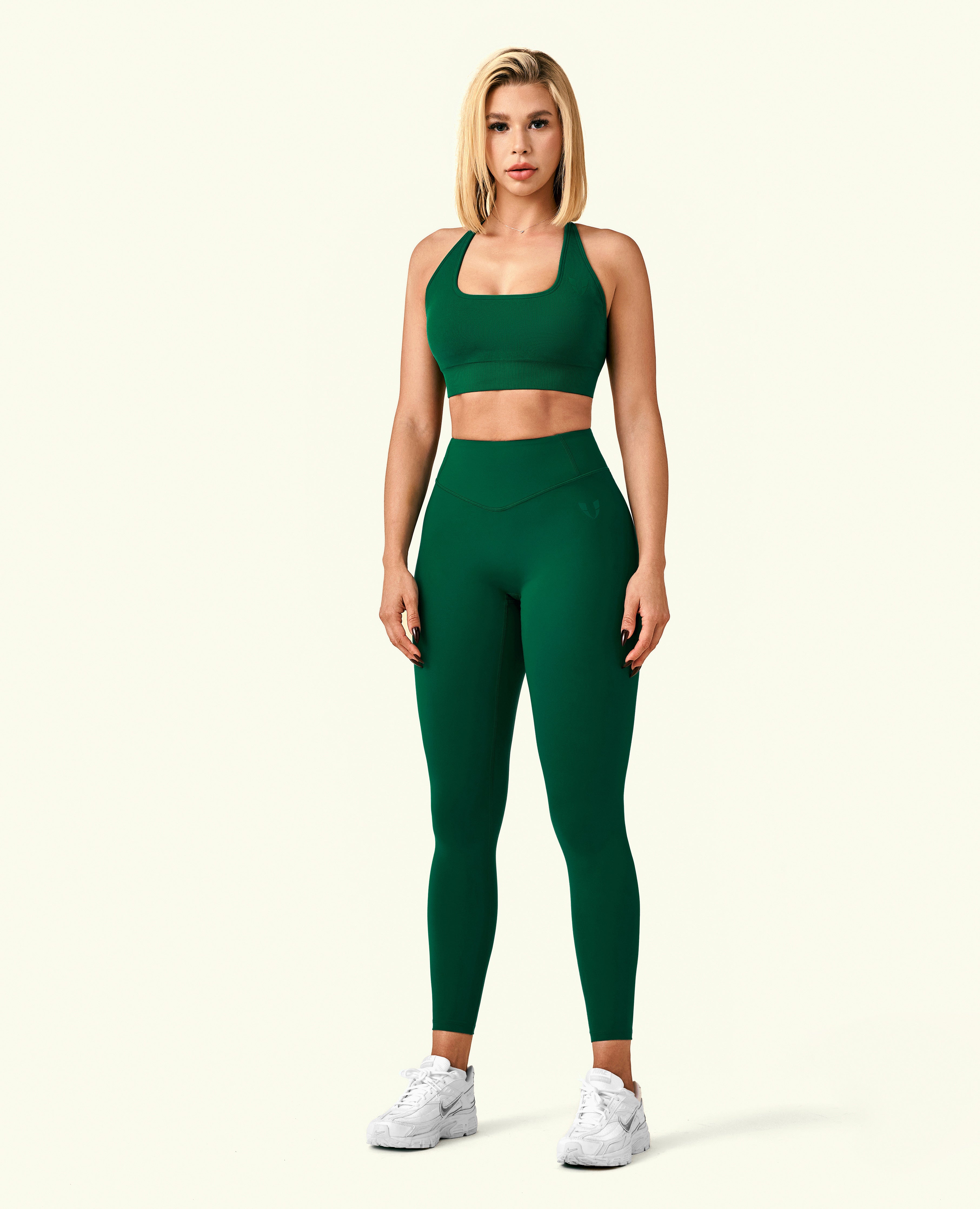 Active high waist leggings - Dark Green