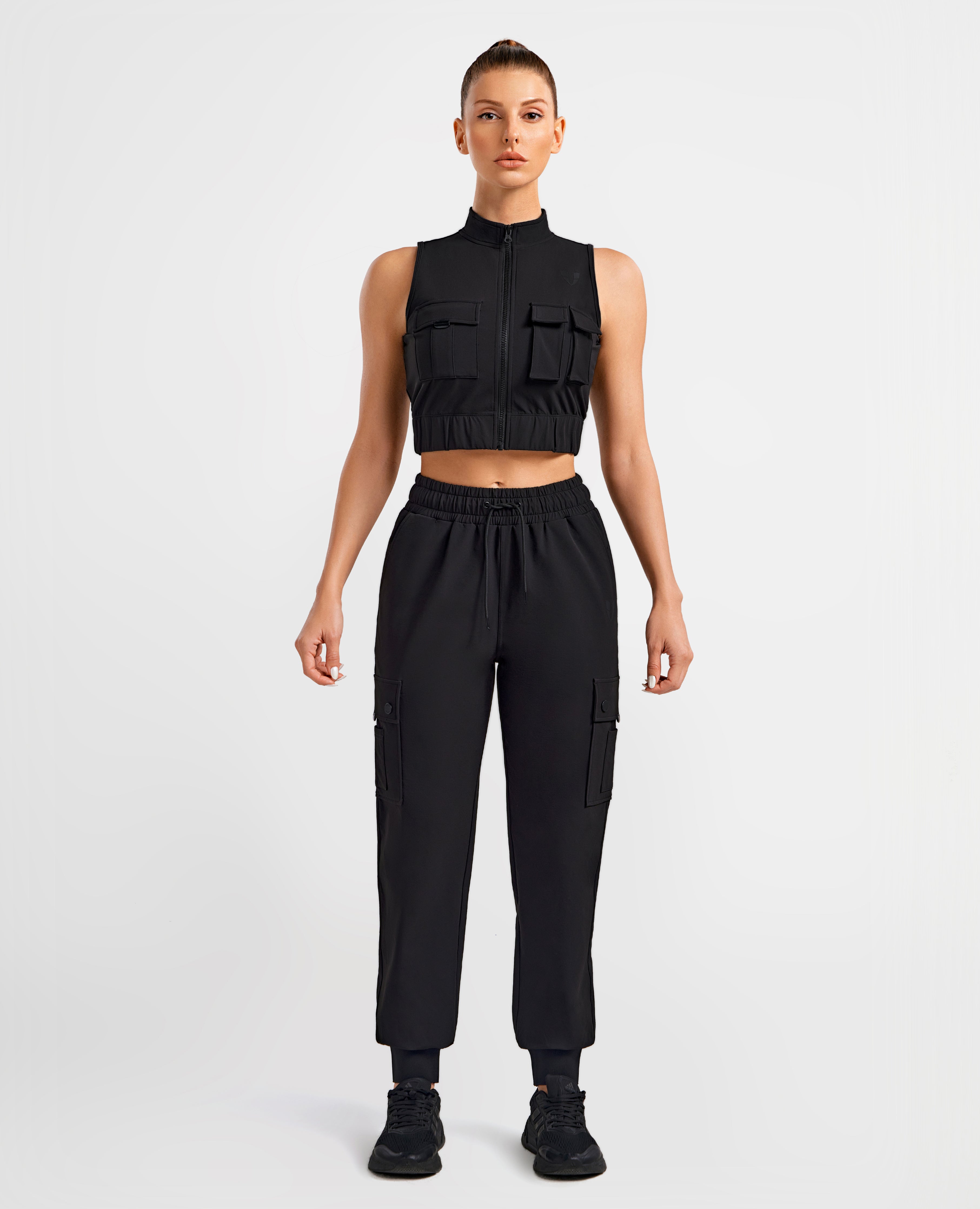Cargo Power Moto Top - Black
