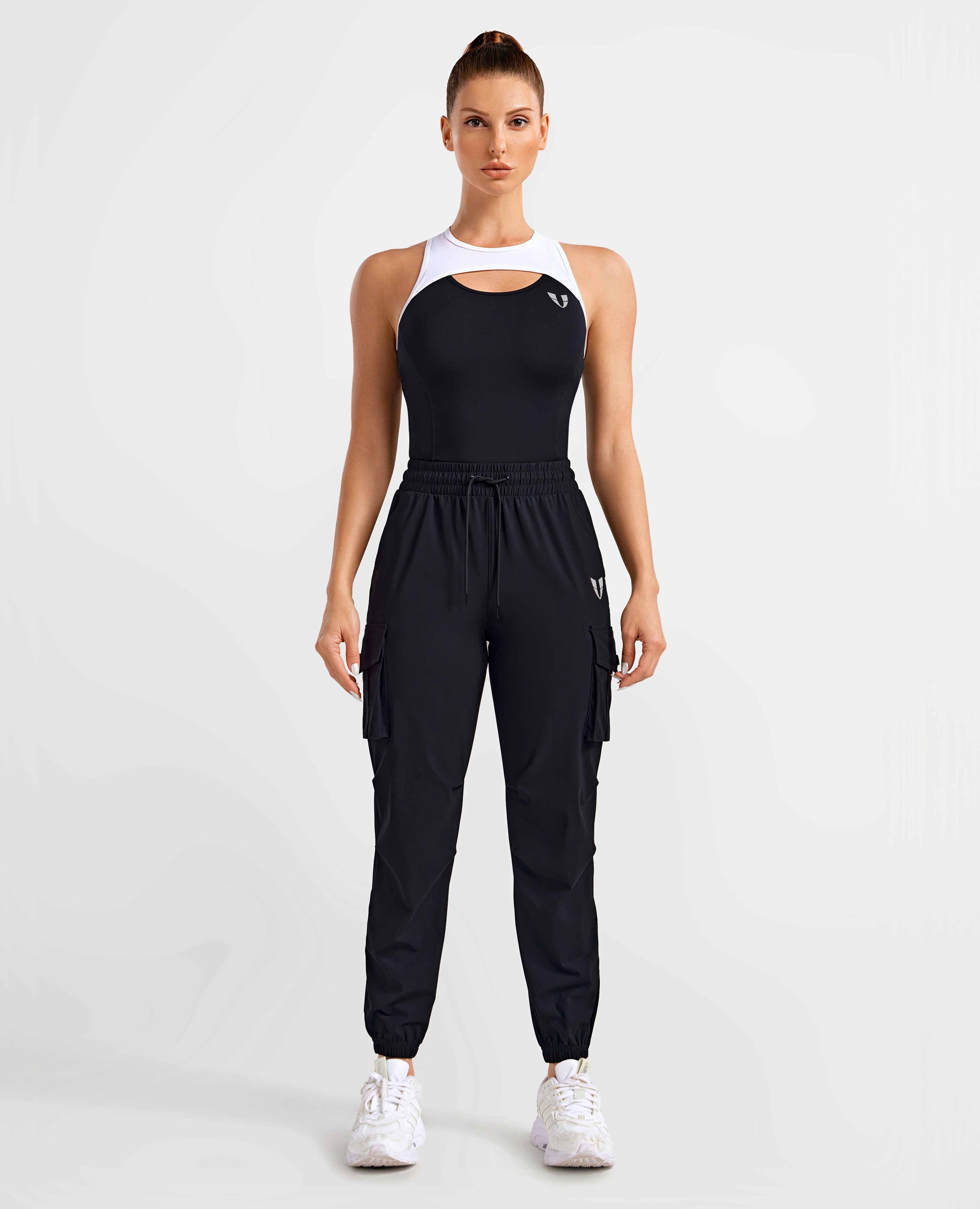 Jogger tascabili cargo - nero