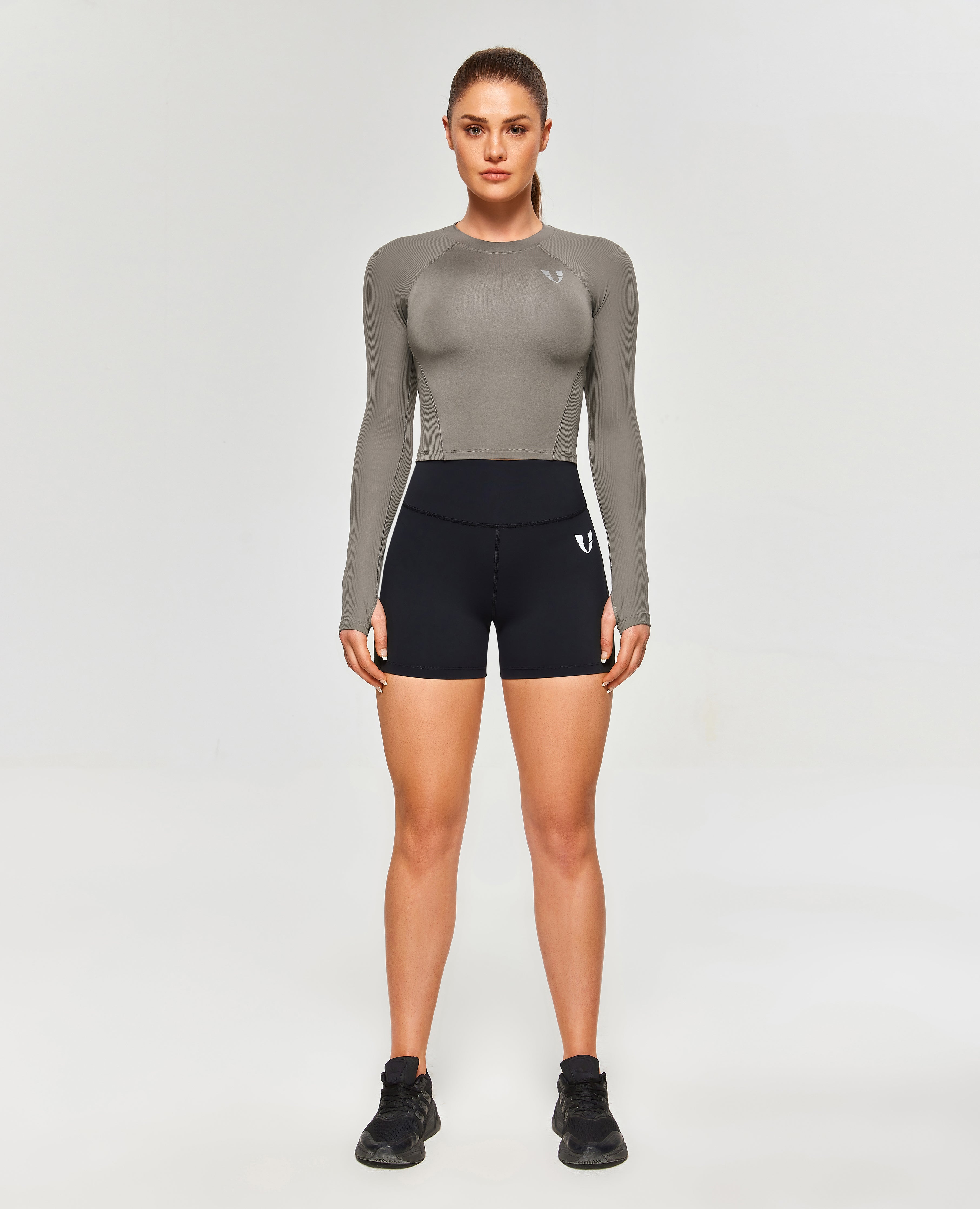 Athletic Long Sleeve T-Shirt - Grau