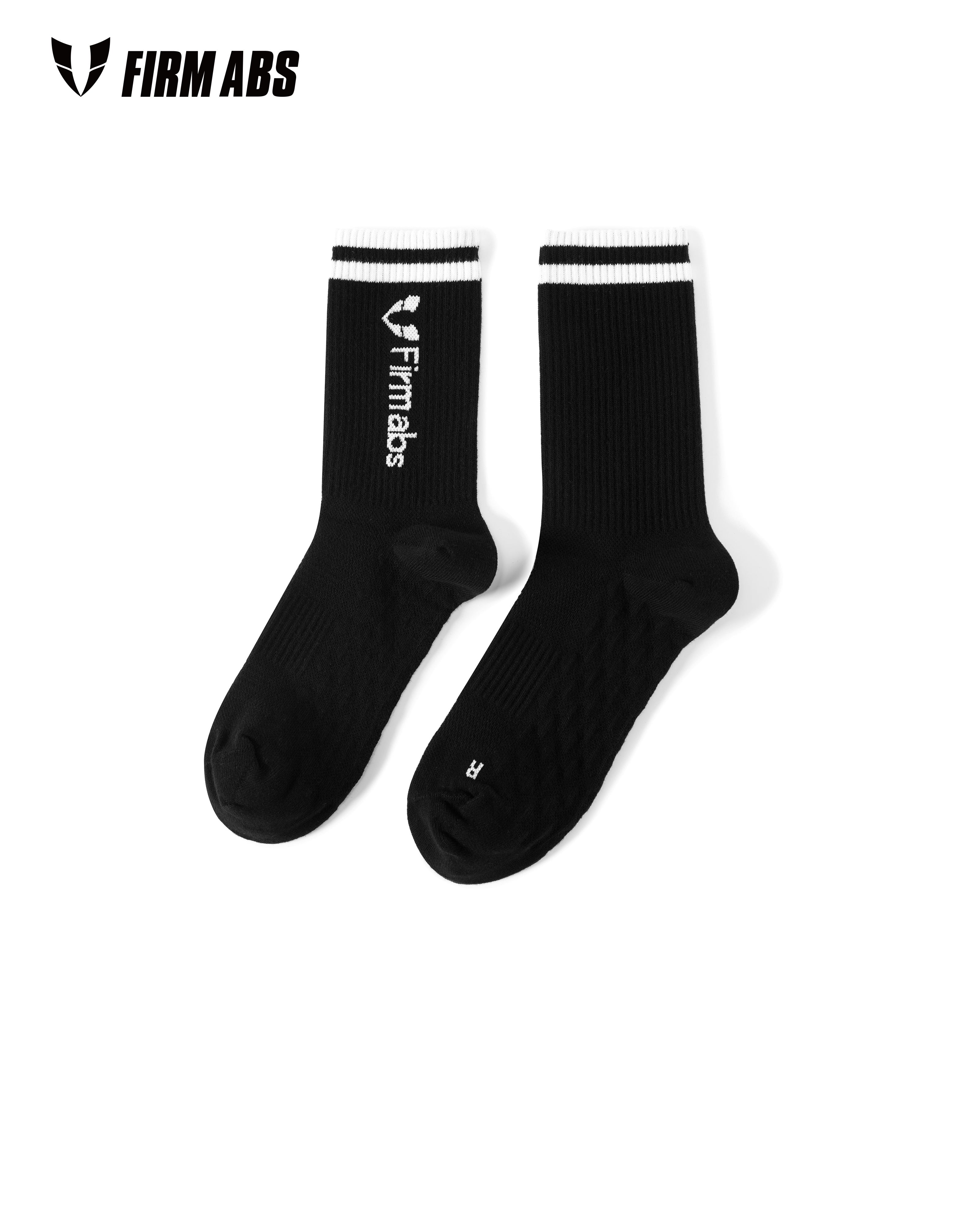 Firms Abs Hosiery Hosiade Sports Sports Socks - Black