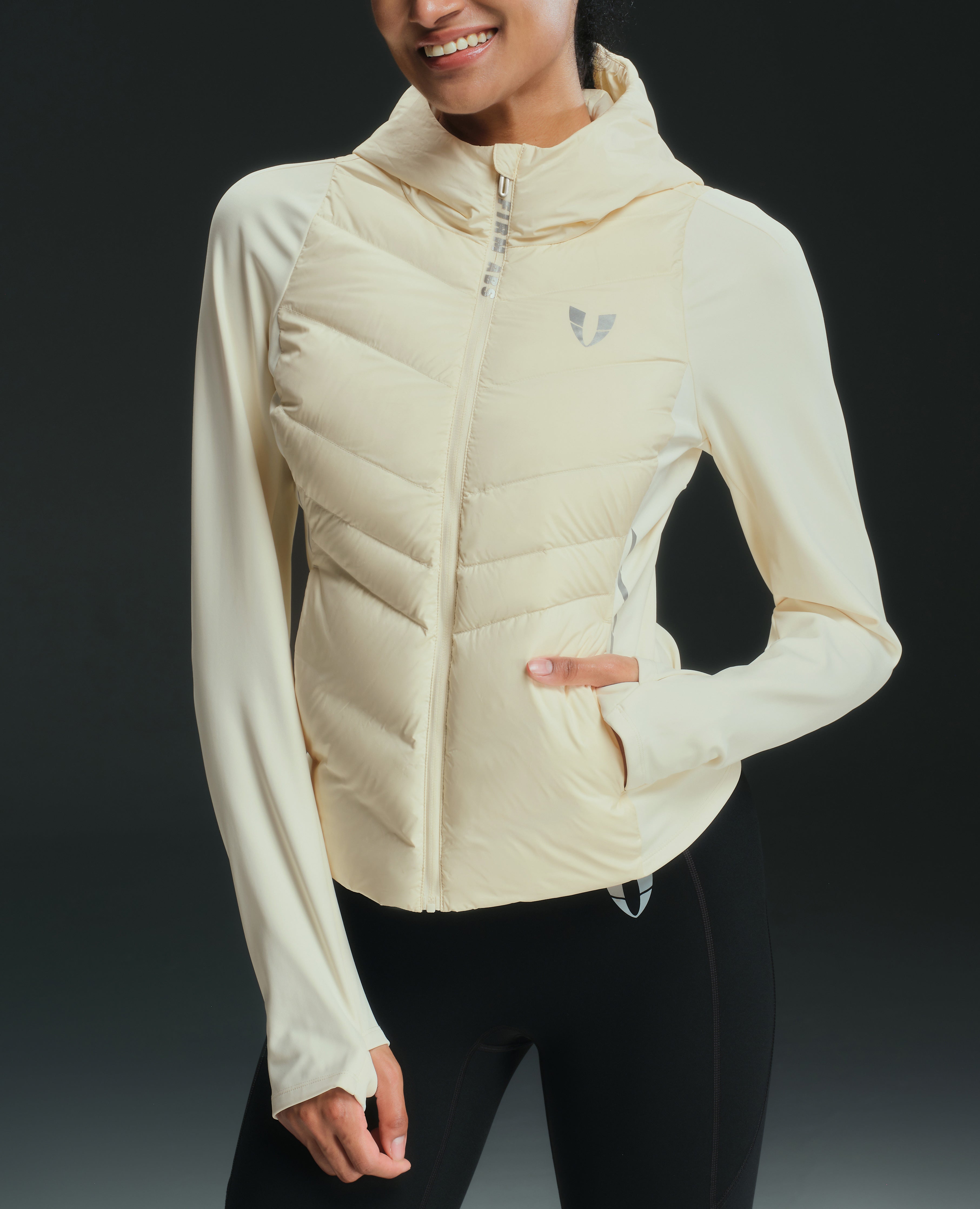 Lightweight Hooded Winter Down Jacket - White