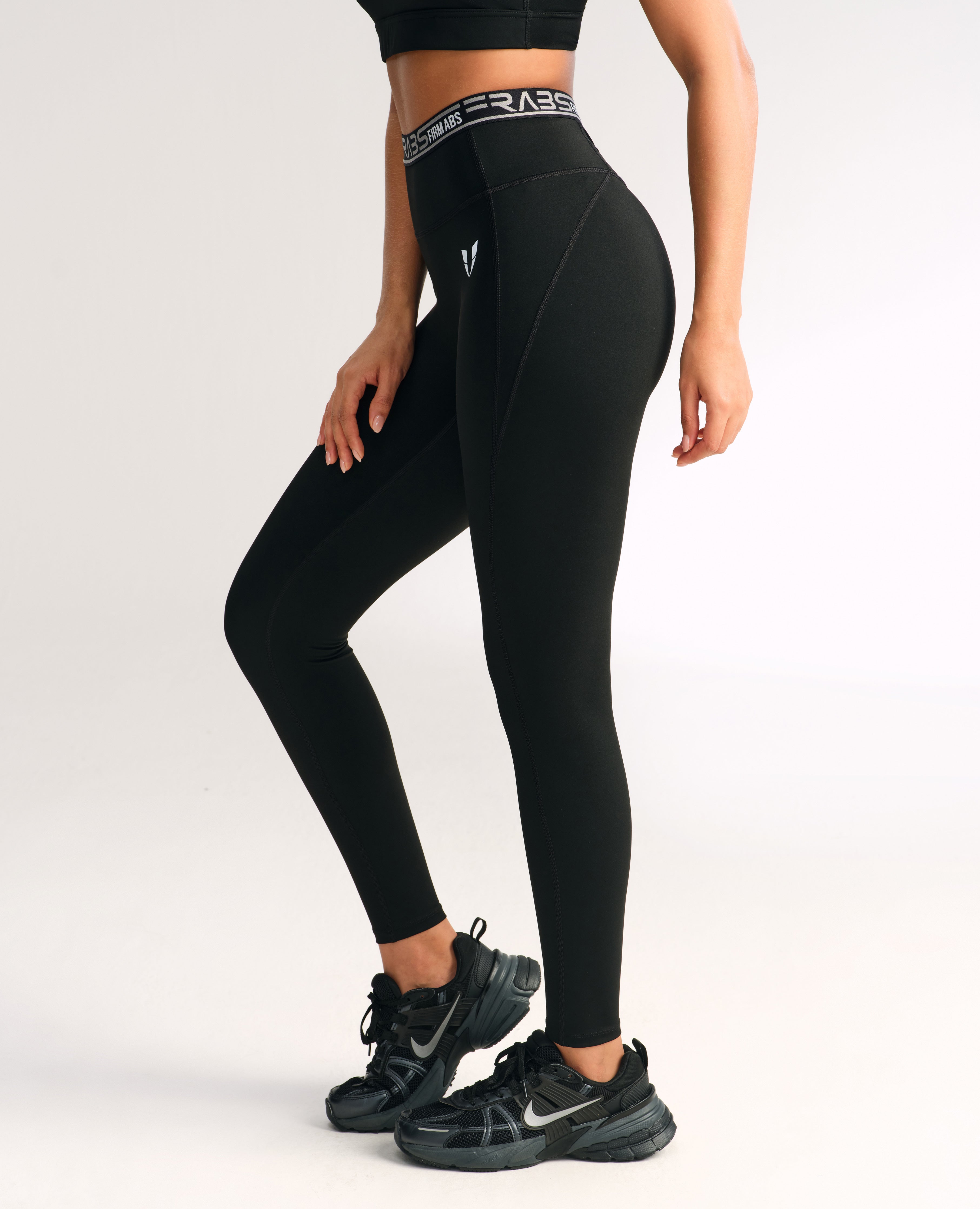firmabs High Waisted Leggings with Back Zip Pocket black