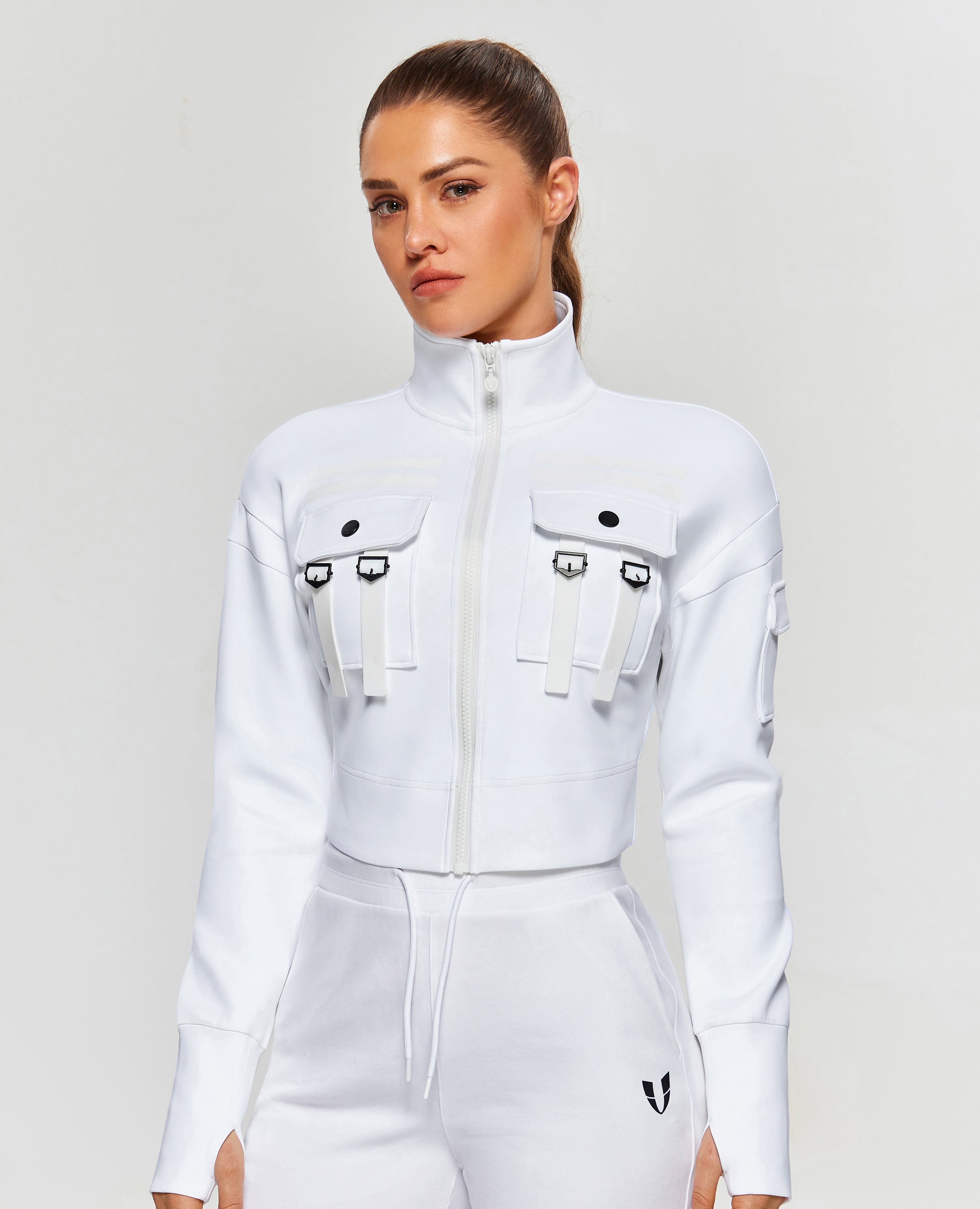 Futuristic Tech Active Jacket - White