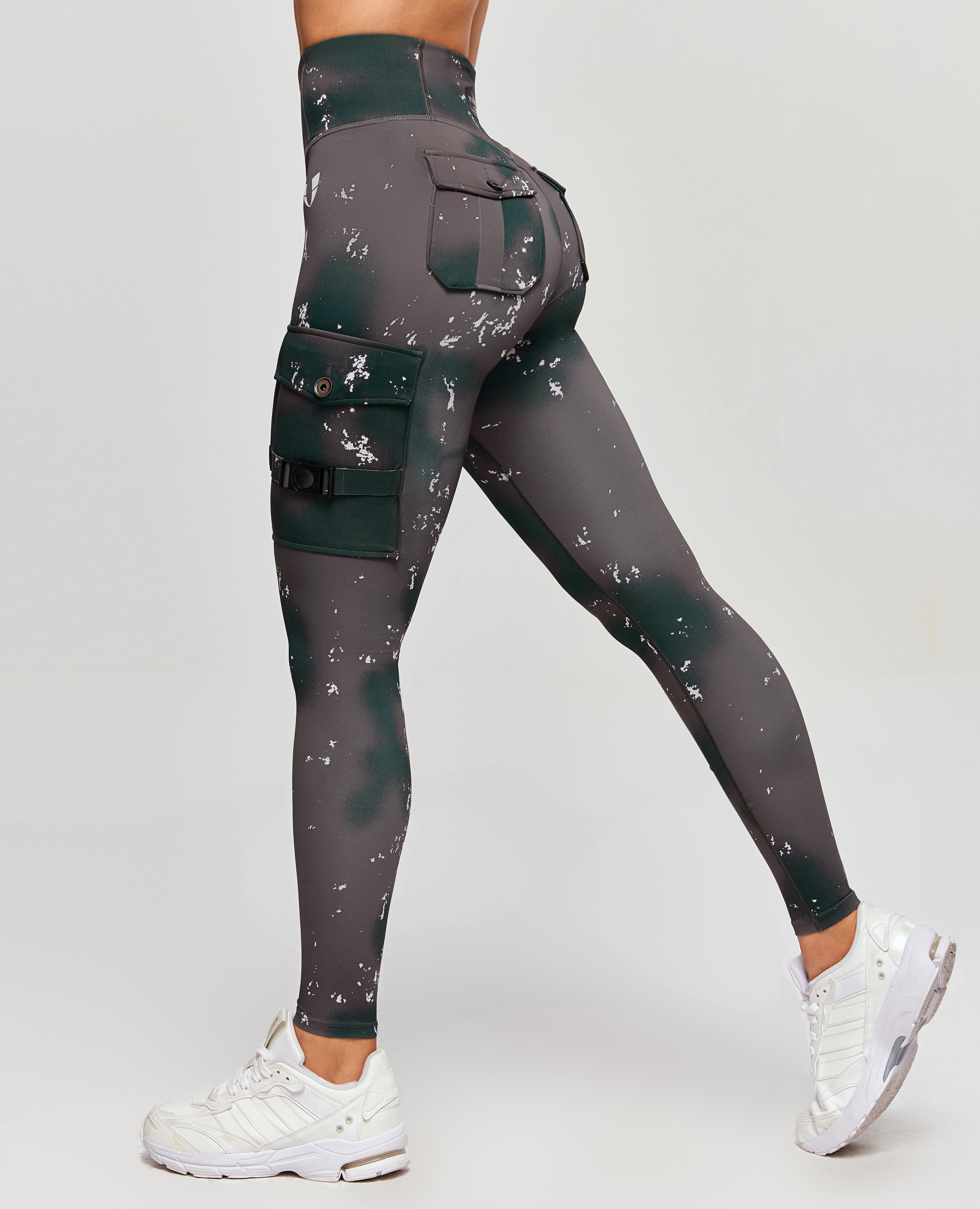 Cargo-Fitness-Leggings – Phantom Tie Dye