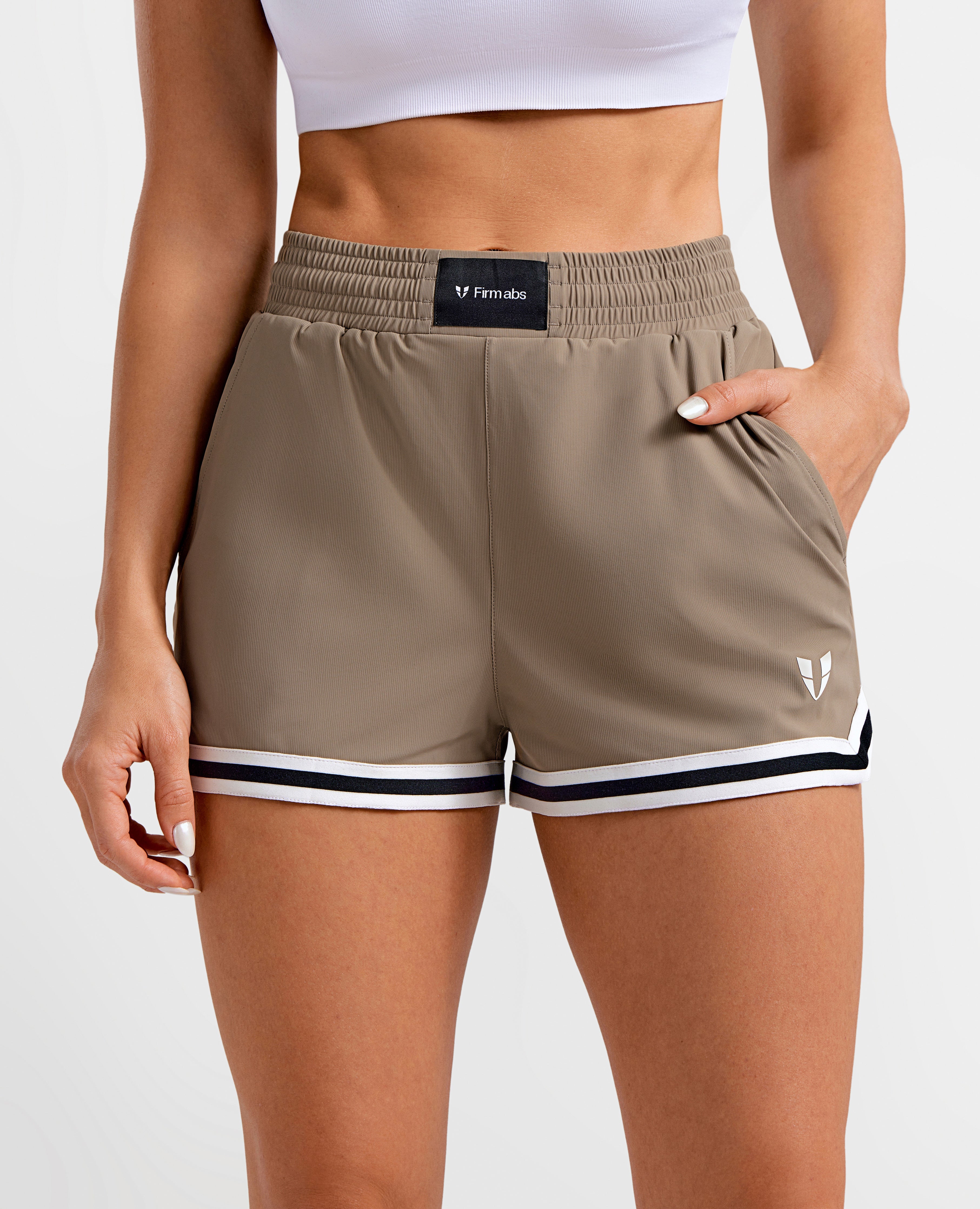 Firmabs Vivid Flow Shorts - Braun Beige