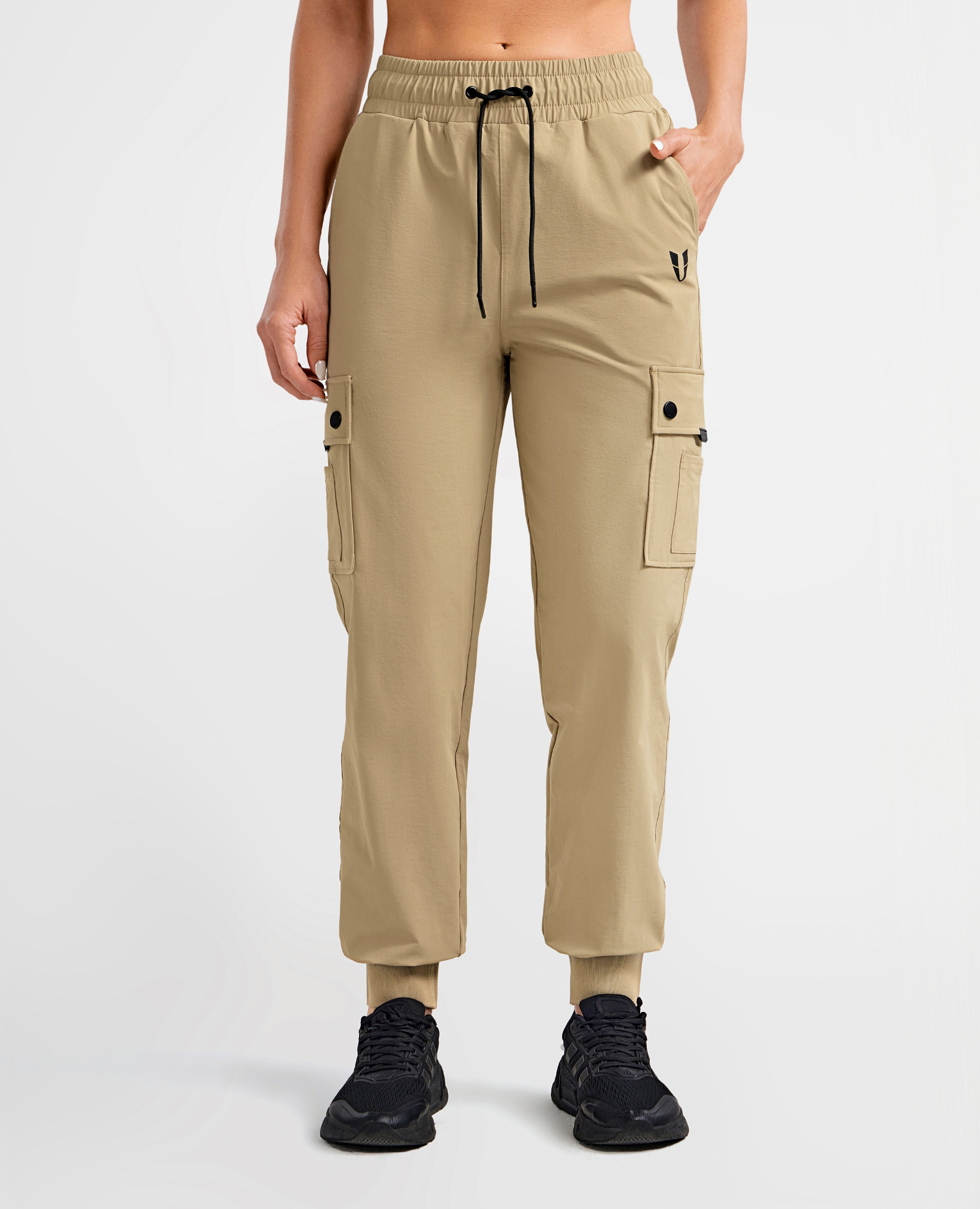 Cargo-Taschen Moto-Leggings - Khaki