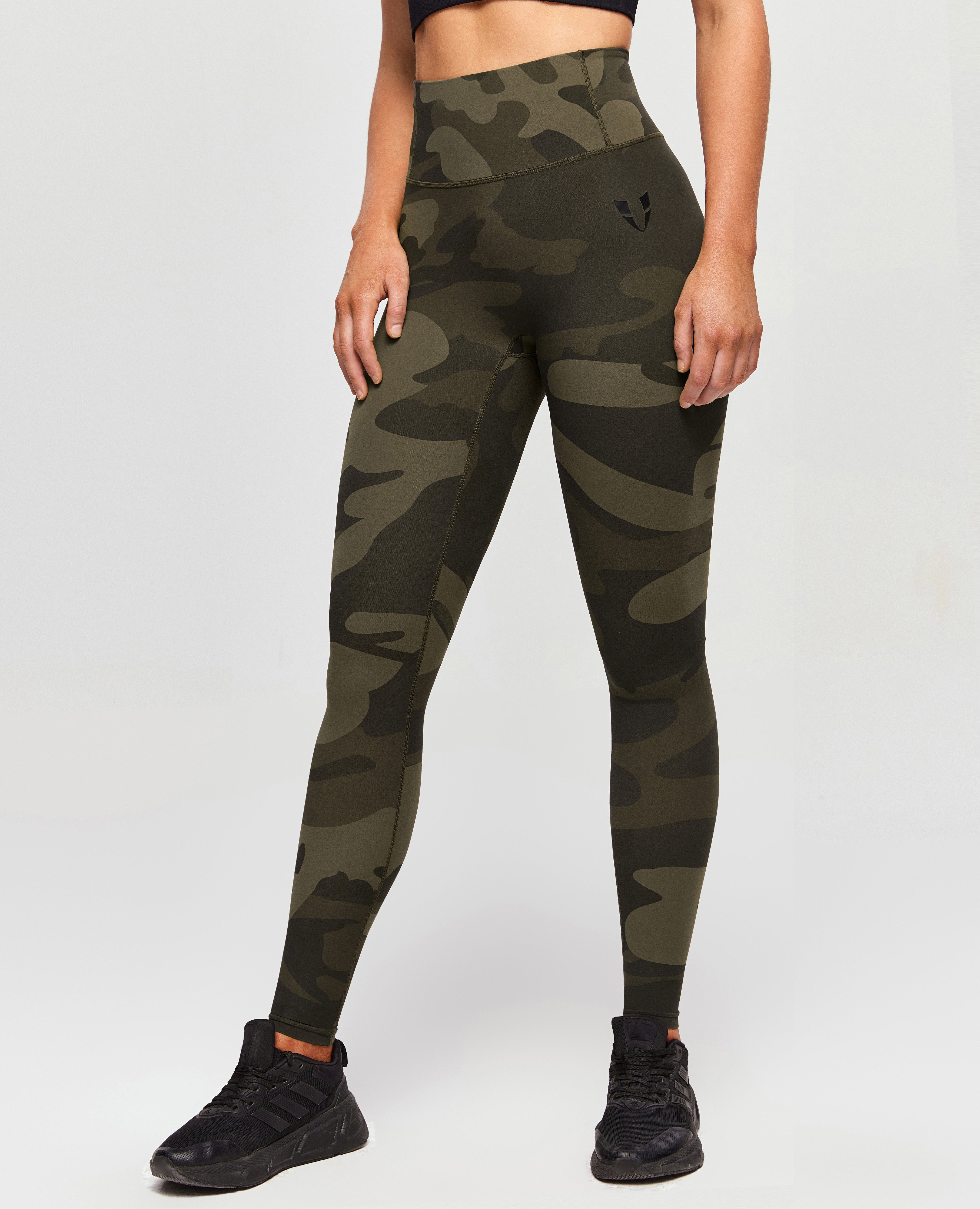 Scrunch Butt Leggings - Army Green Camouflage