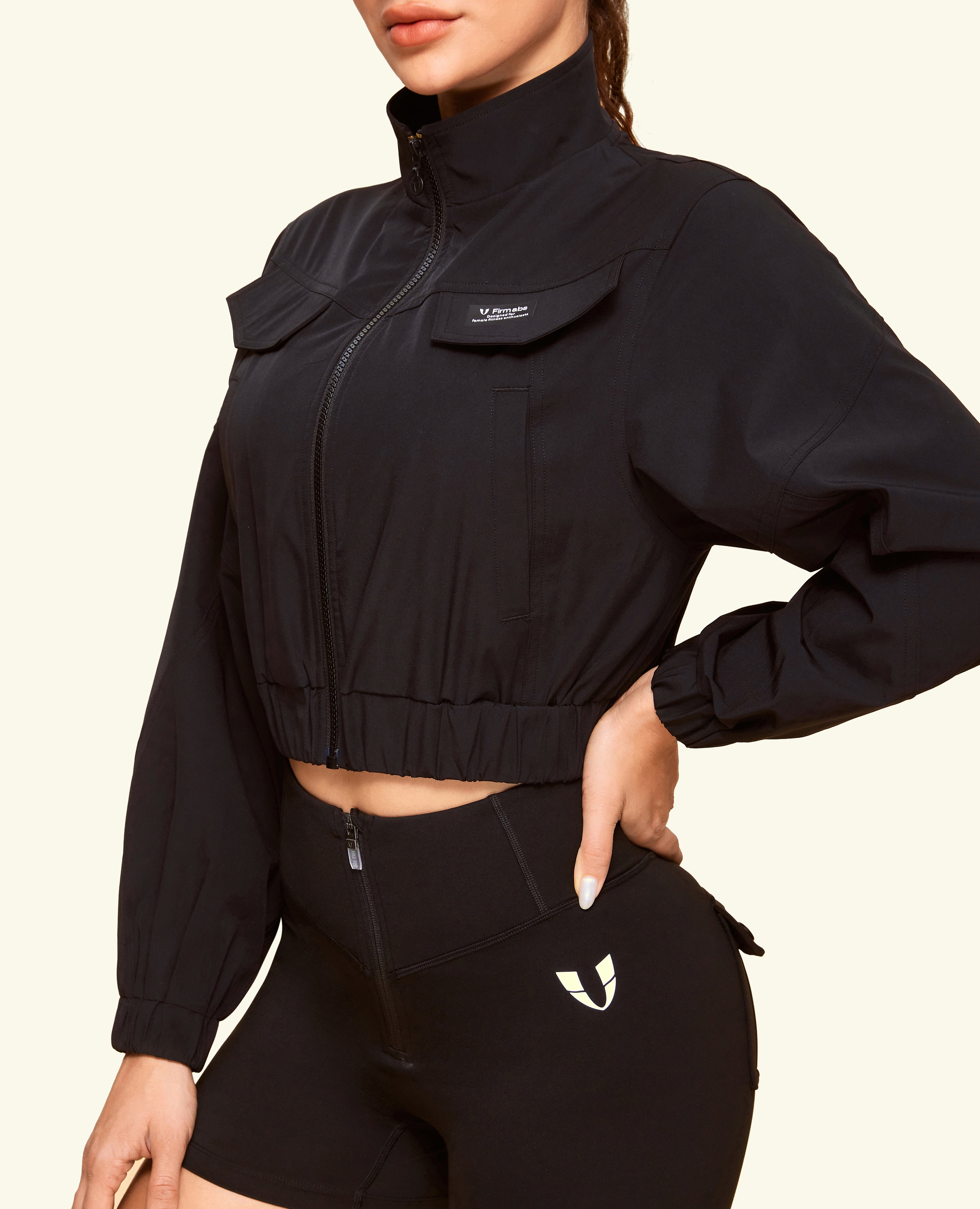 Giacca da carico Ultimate Cropped - Nero