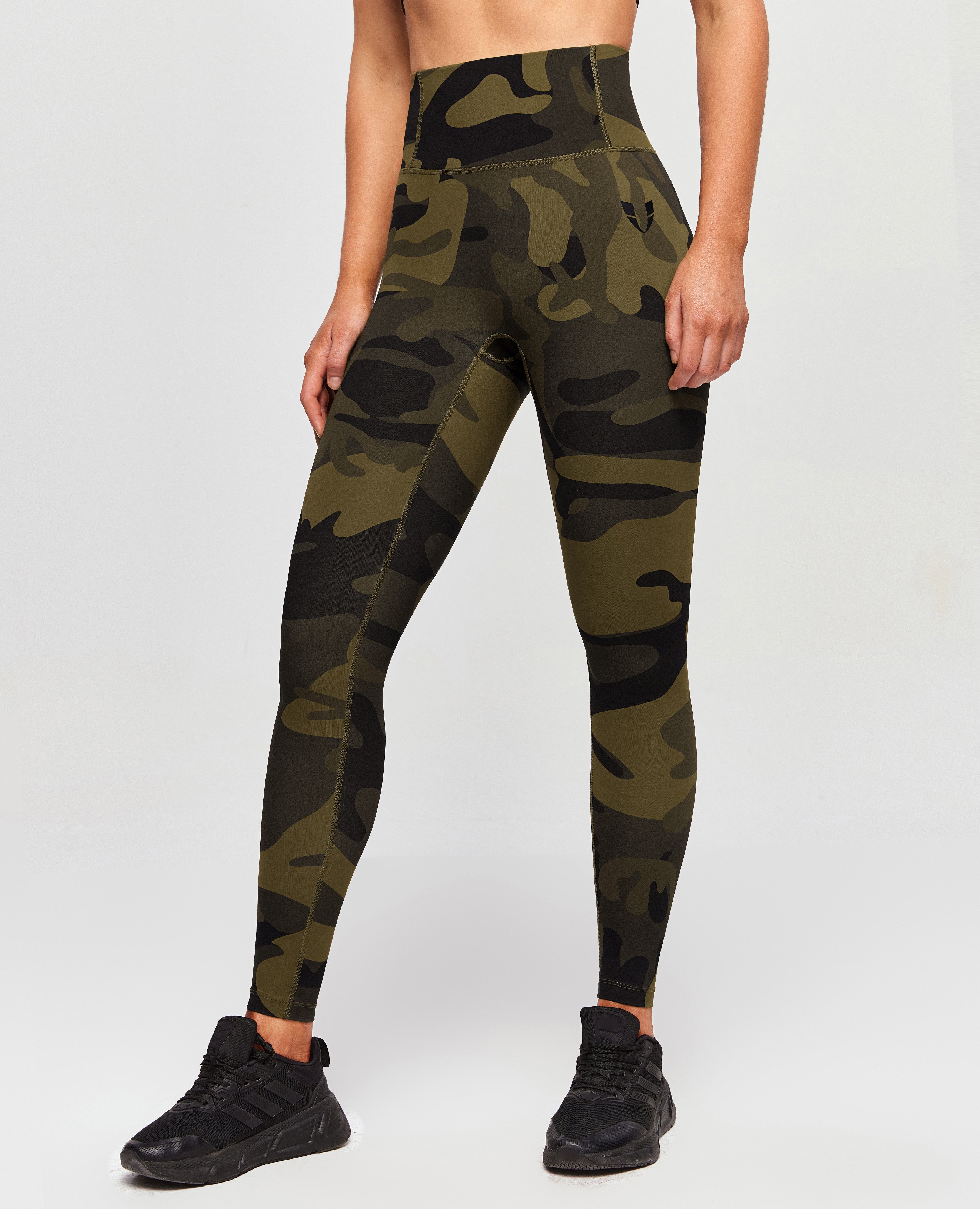 Scrunch Butt Leggings - Olivgrünes Camouflage