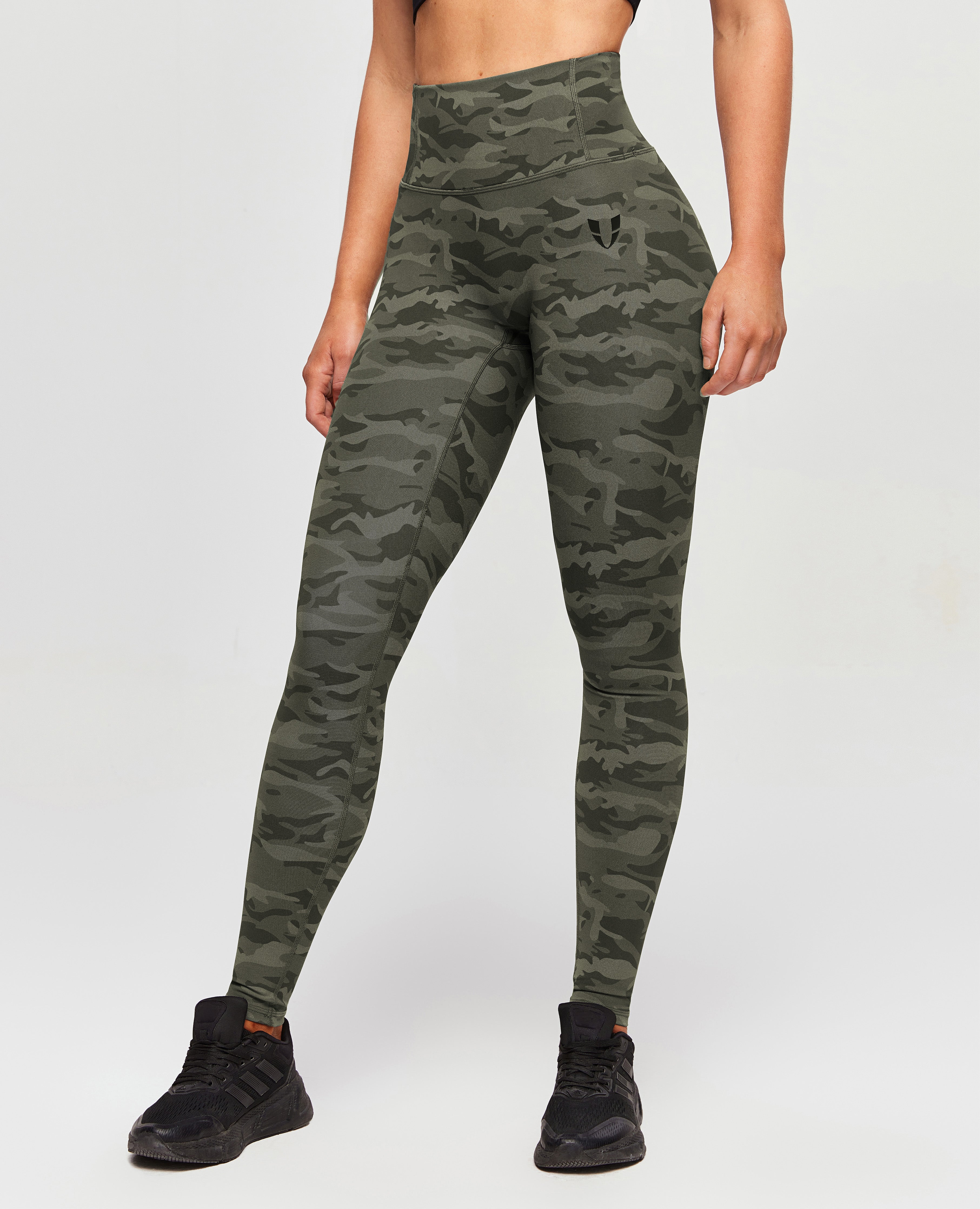 Leggings de tope de scrunch - camuflaje verde musgo