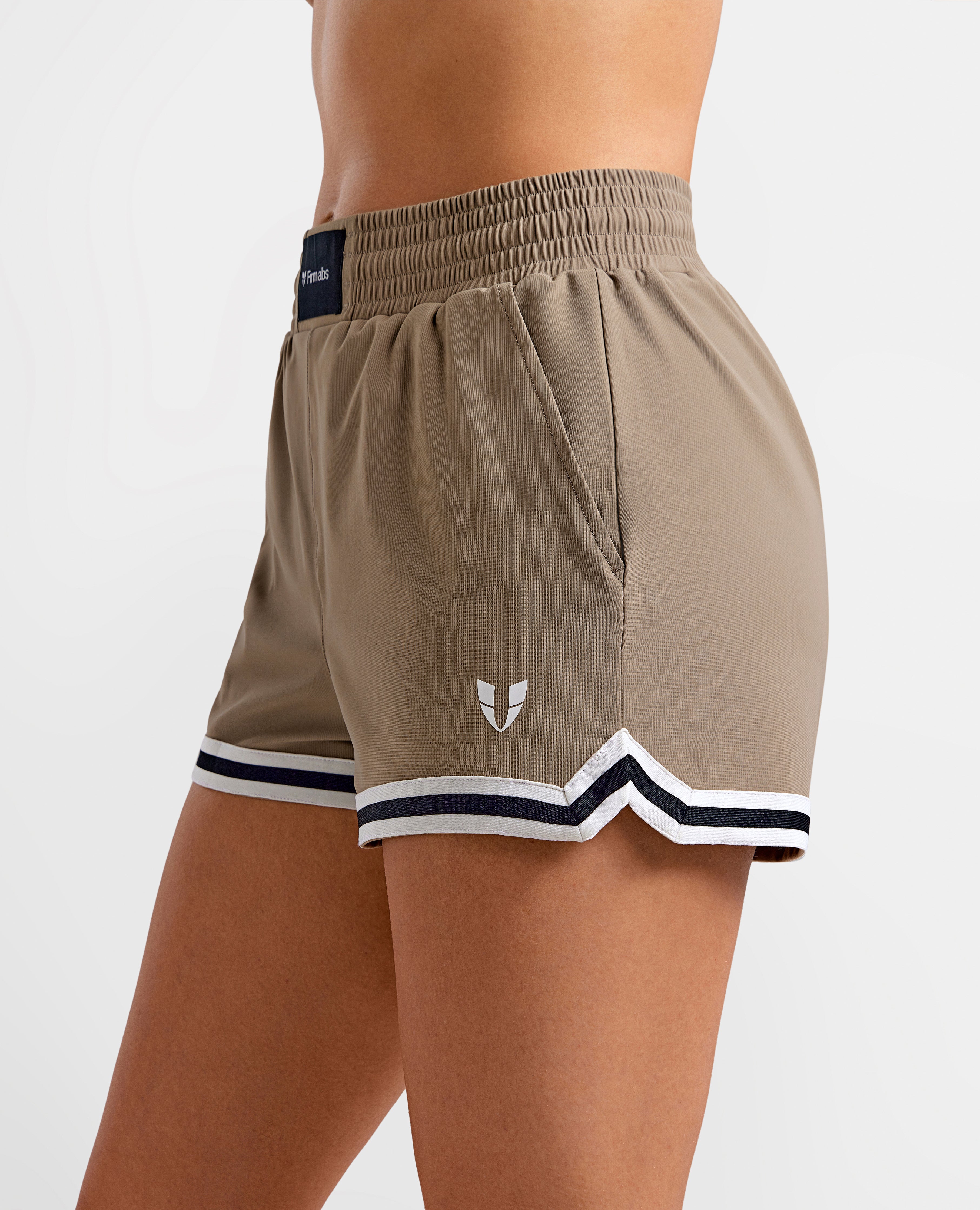 Firmabs Vivid Flow Shorts - Brown Beige