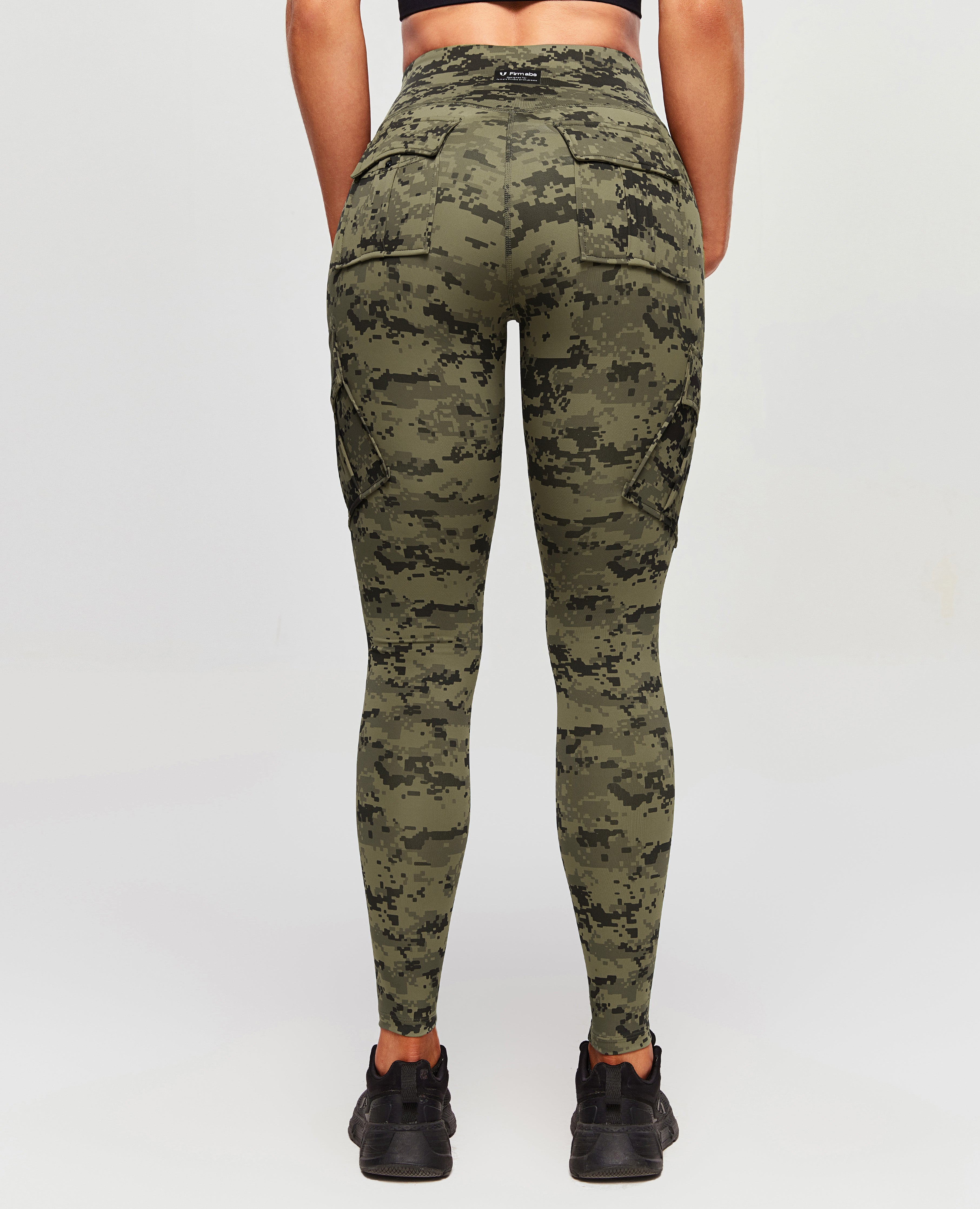 Solo Cargo Leggings - Army Green Camouflage