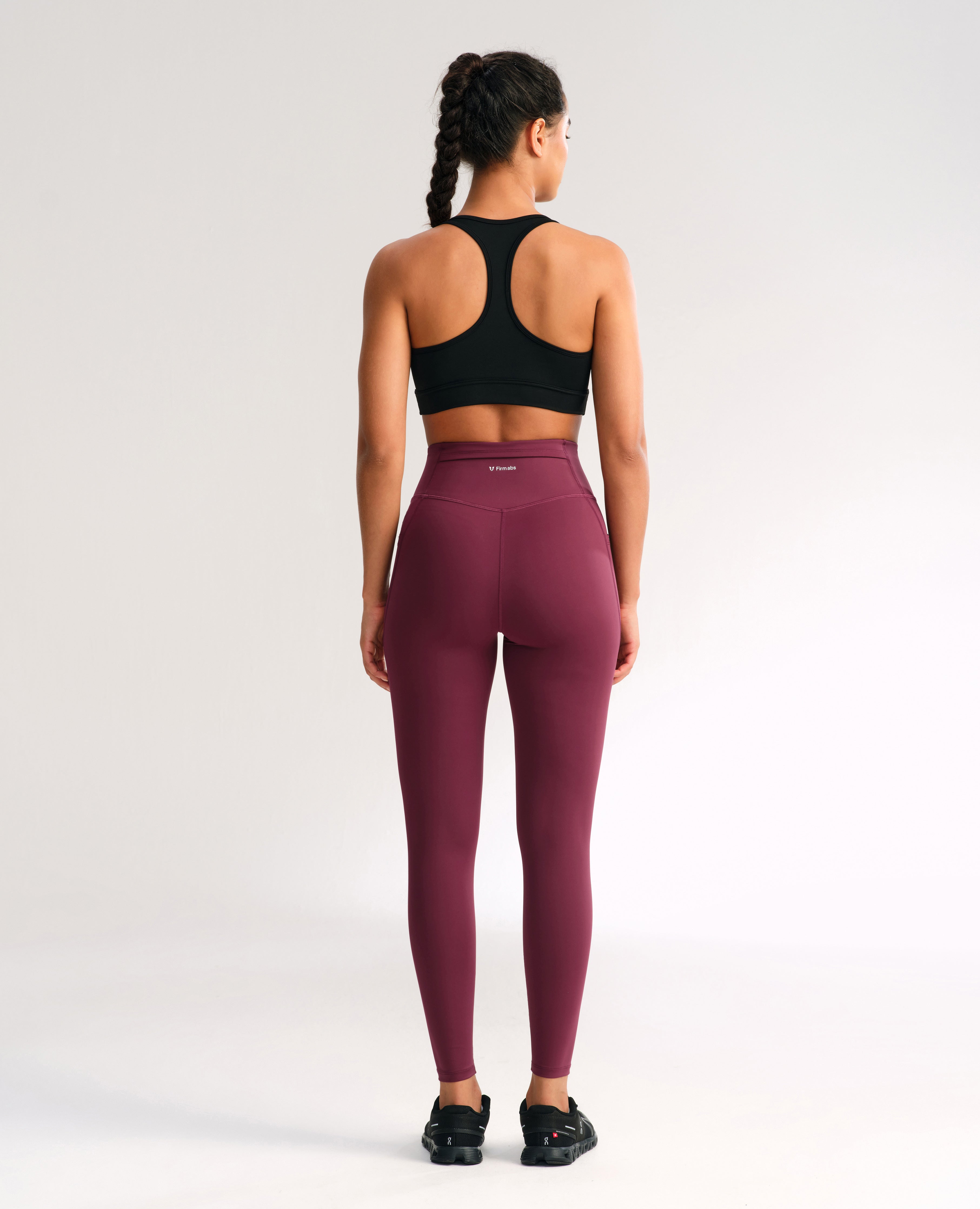 Vivid Sculpt High Support Pocket Leggings - Jujube Red