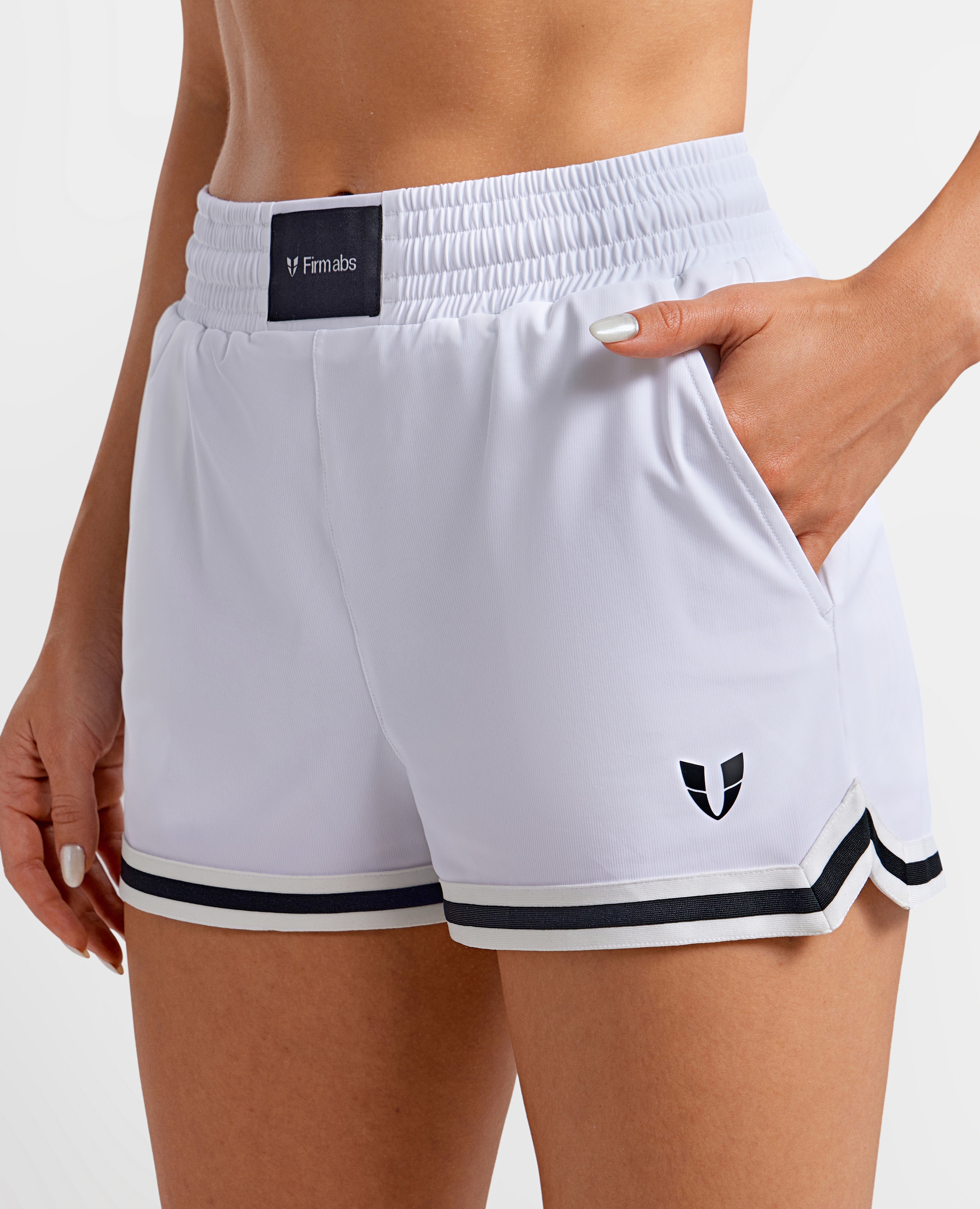 Firmabs Vivid Flow Shorts - White