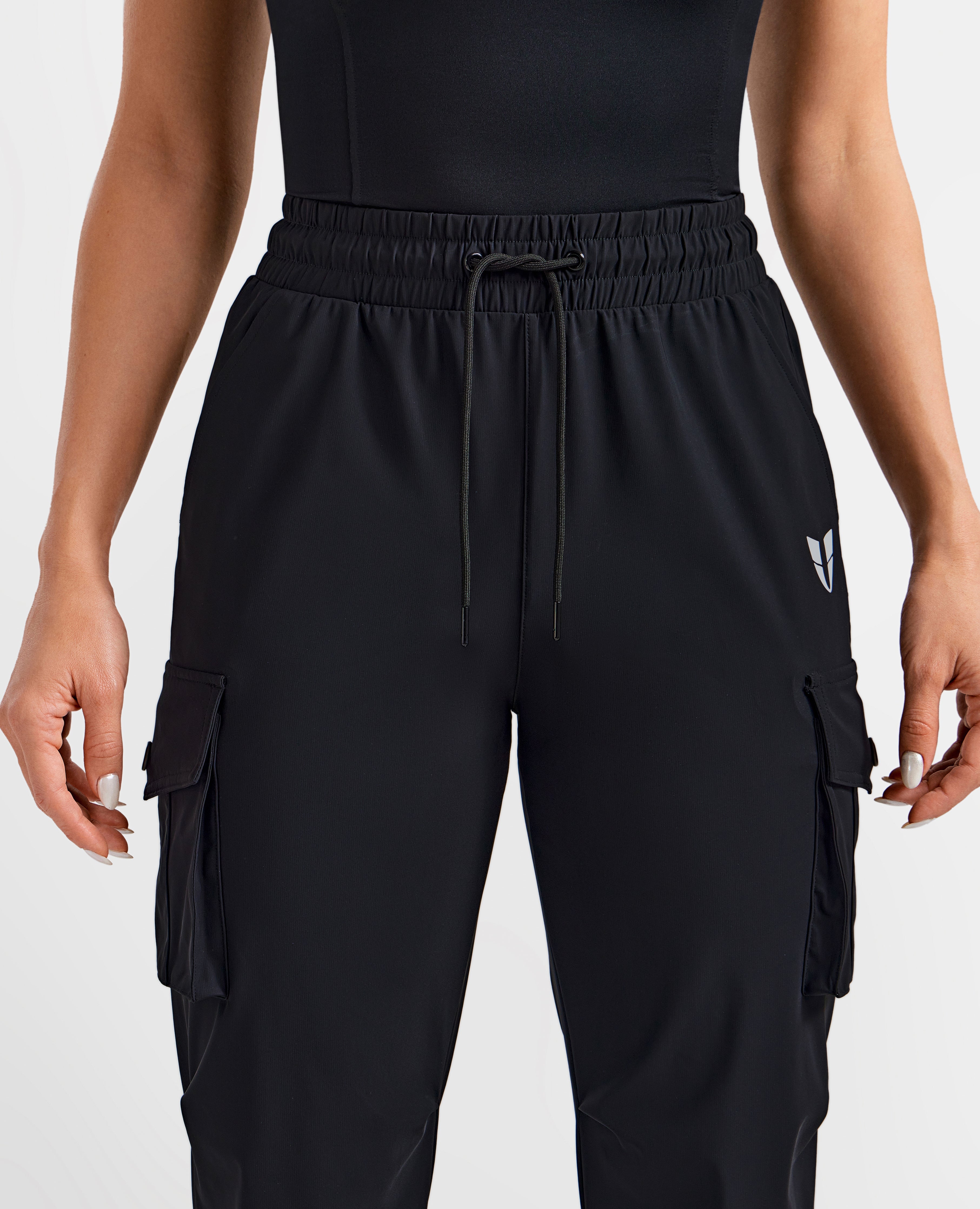 Joggers de bolsillo de carga - Negro