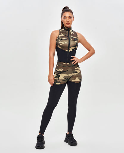 Army Abs Tank - Earth Camo and Black