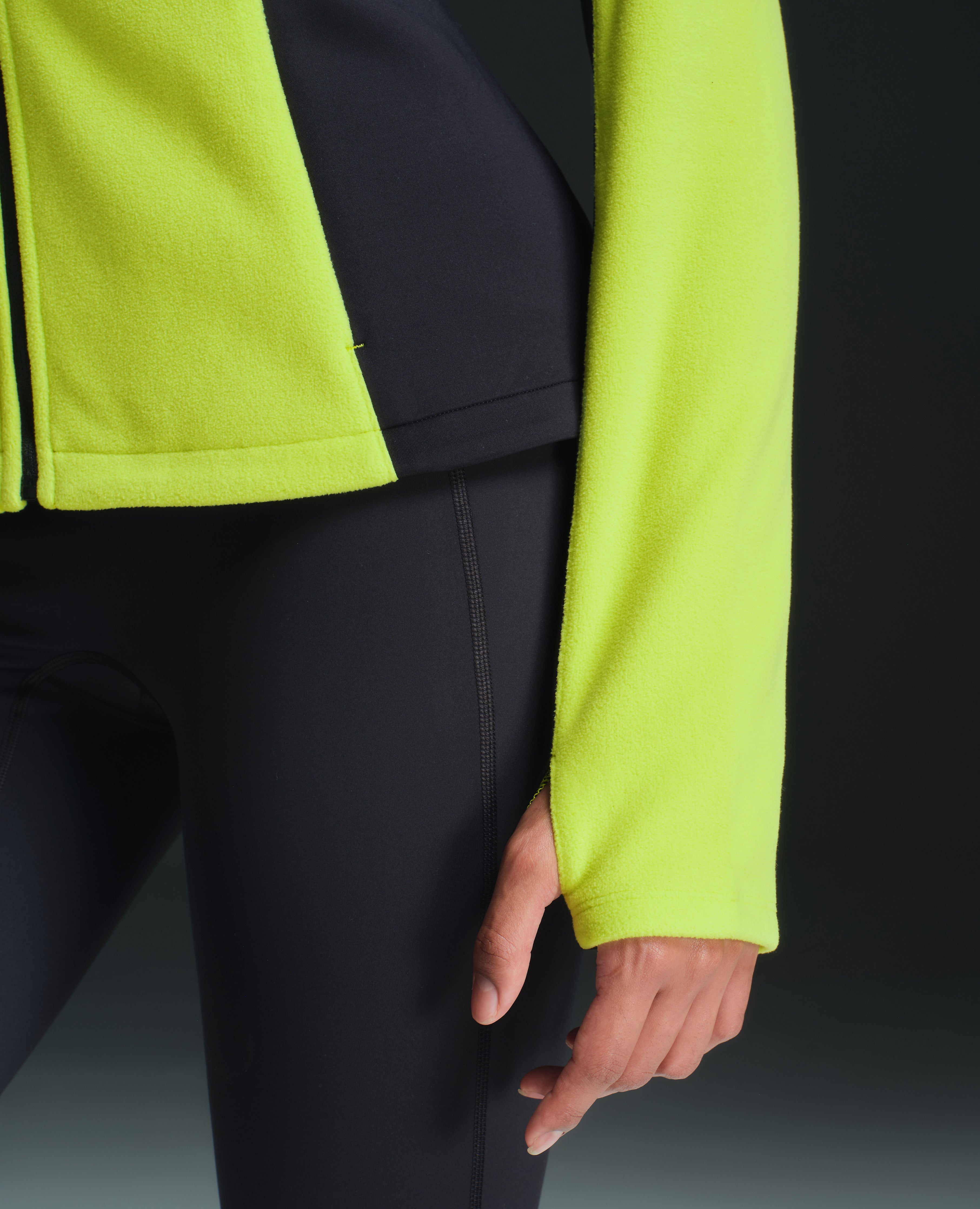 Ultra-Soft Hooded Waterproof Fleece Jacket - Lemon Yellow