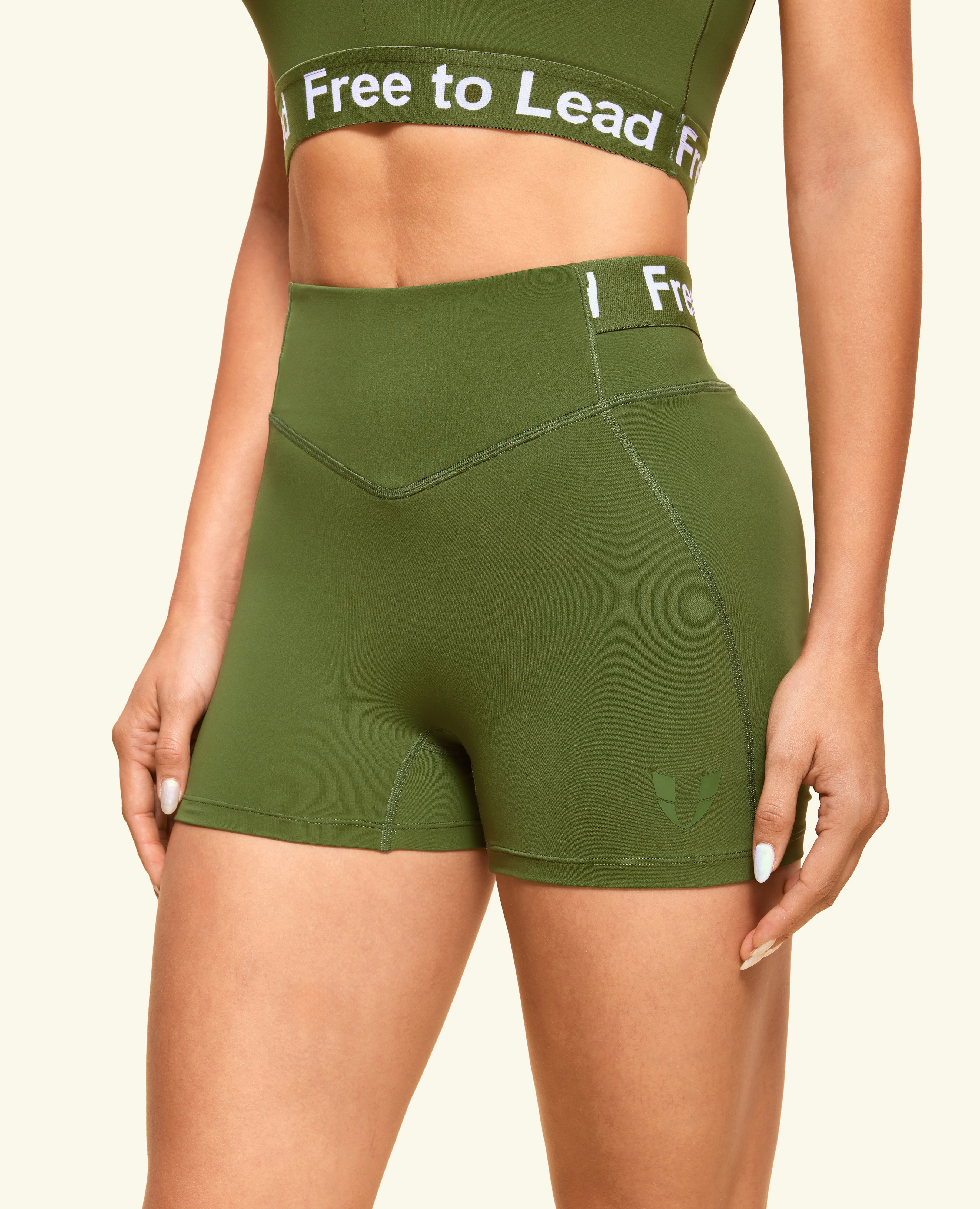 Free to Lead Shorts - Forest Green