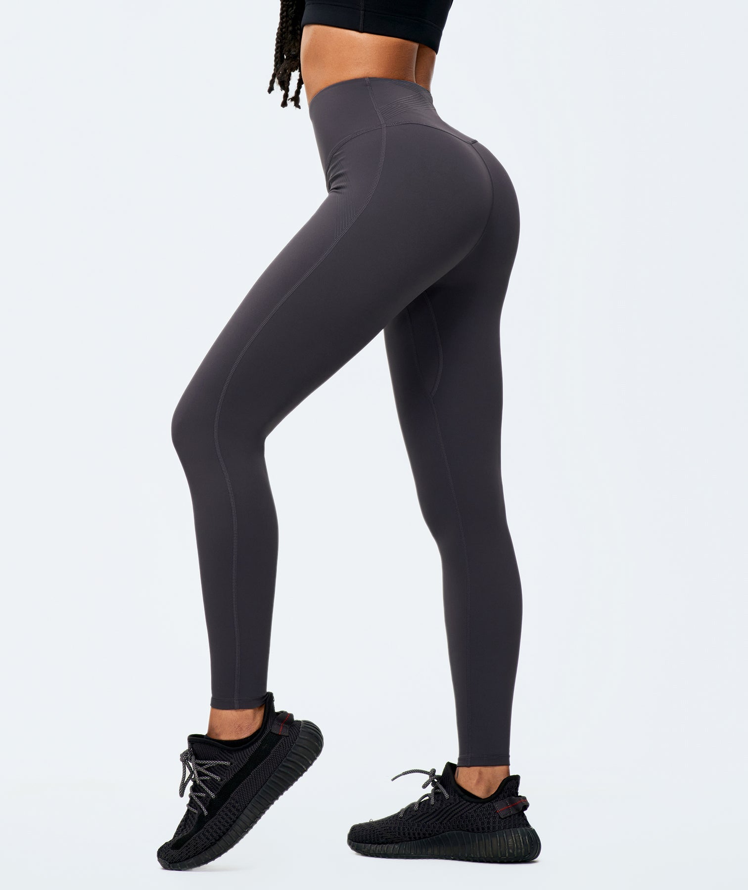 Leggings mit Kompressionsbund – Grau