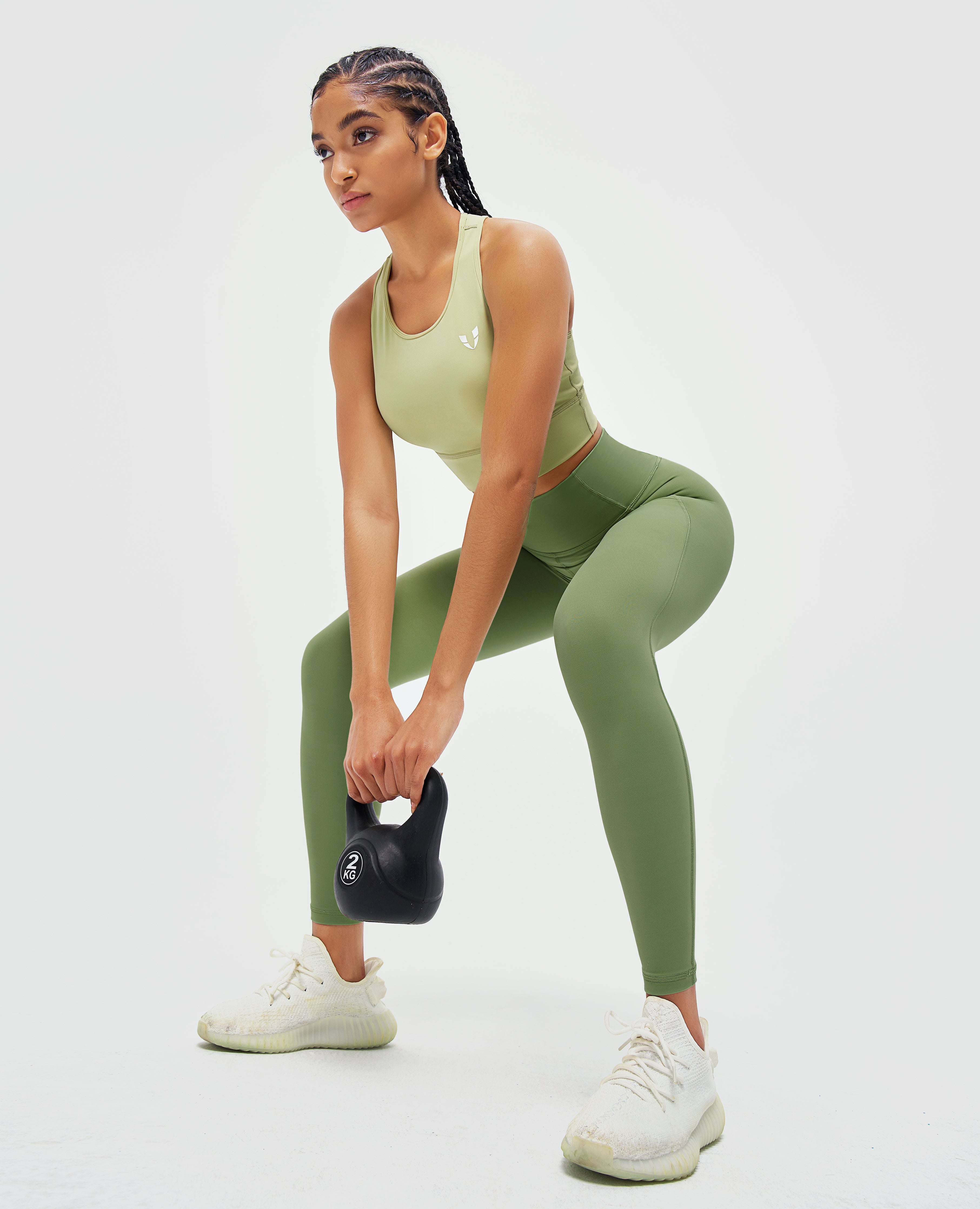 Power-Sportleggings – Grün